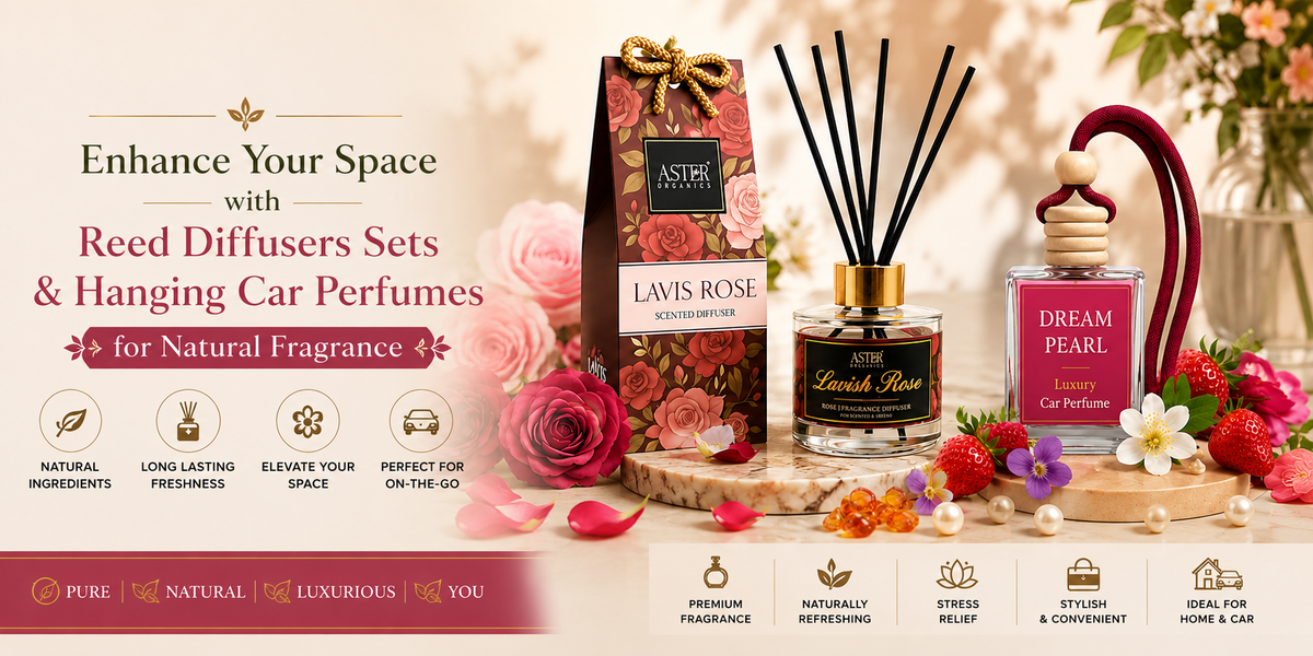 Enhance Your Space with Reed Diffusers Sets & Hanging Car Perfumes for Natural Fragrance