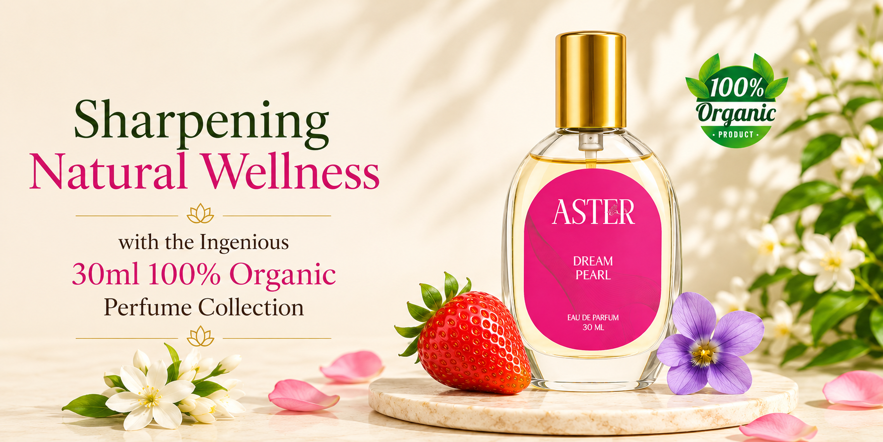 Sharpening Natural Wellness with the Ingenious 30ml 100% Organic Perfume Collection