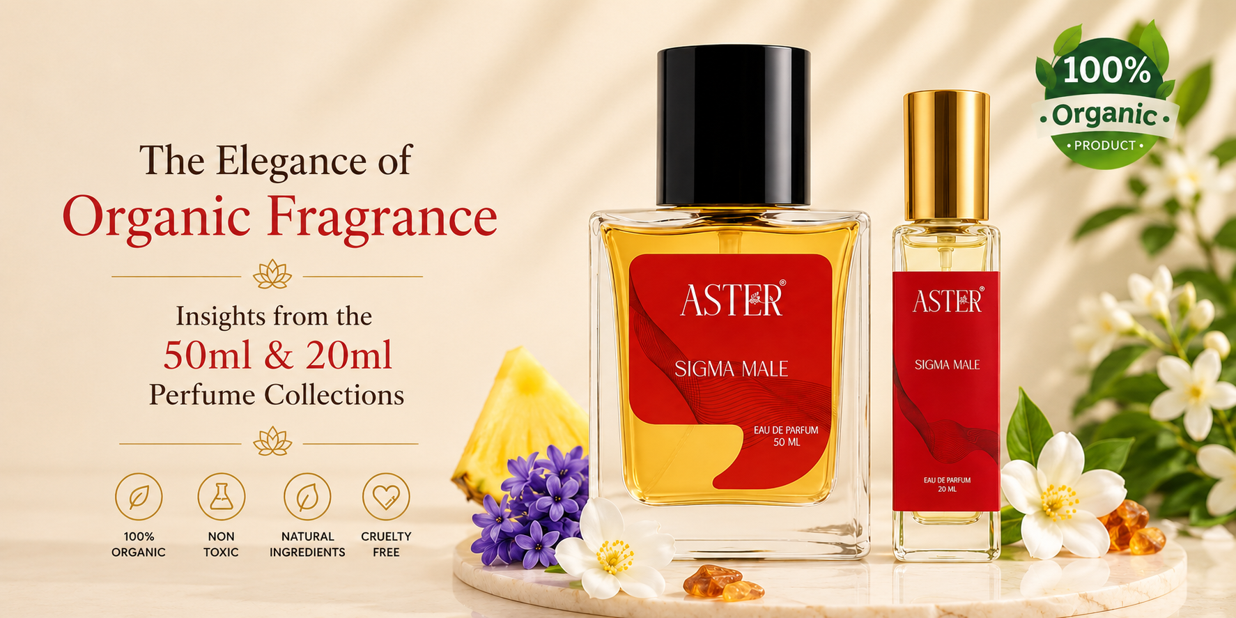 The Elegance of Organic Fragrance: Insights from the 50ml & 20ml Perfume Collections
