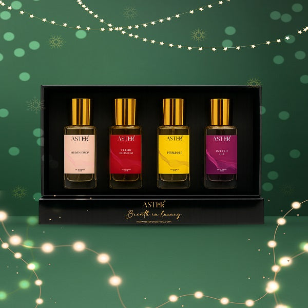 Customised Luxury Perfume Black Combo Box - 4 x 20ml