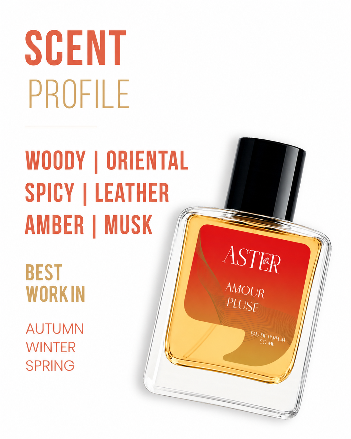 Amour Pluse EDP for Oud 50ml