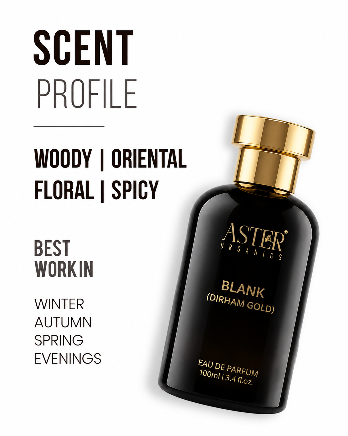 Blank (Dirham Gold) EDP for Unisex 100ml