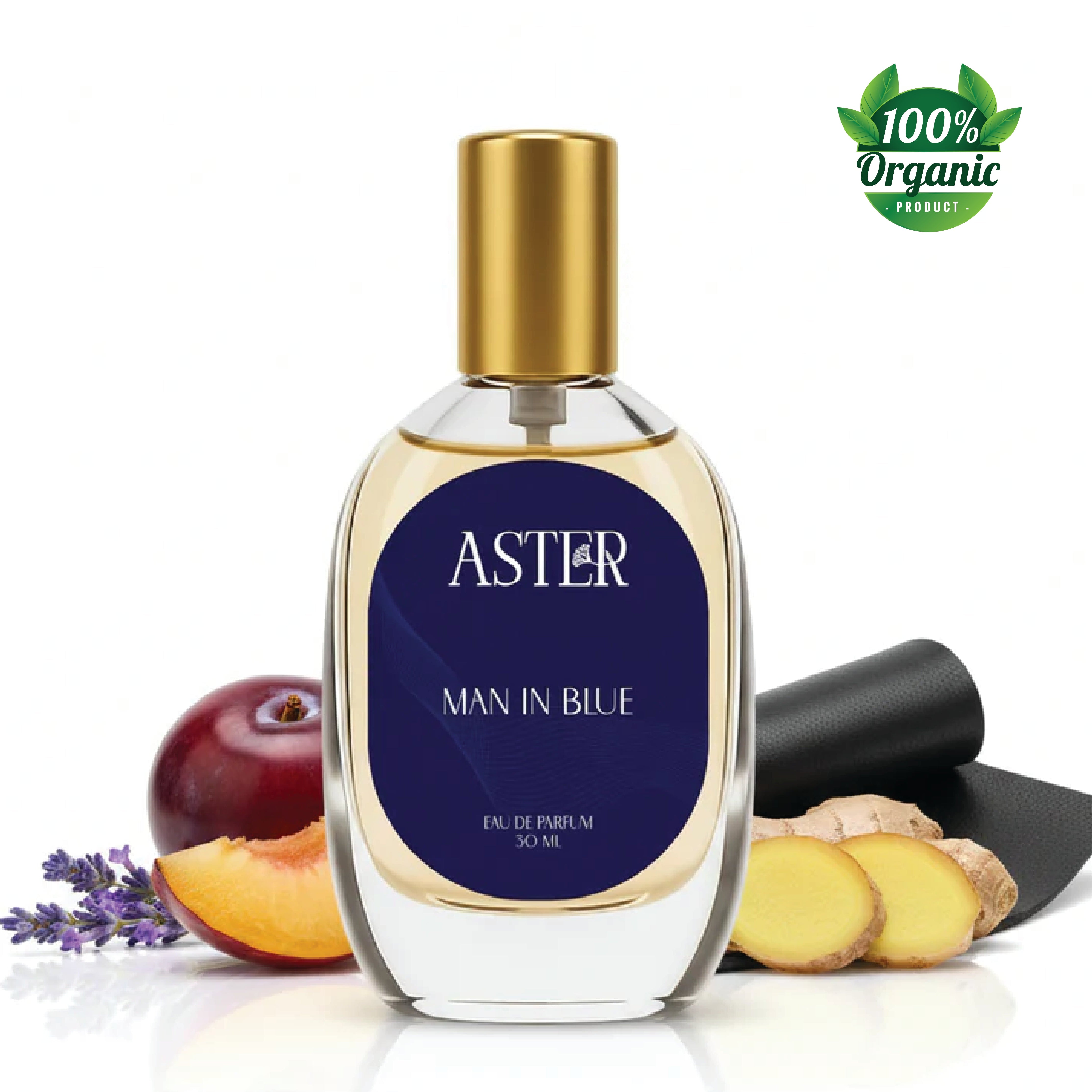 100% Organic Man In Blue for Men 30ml