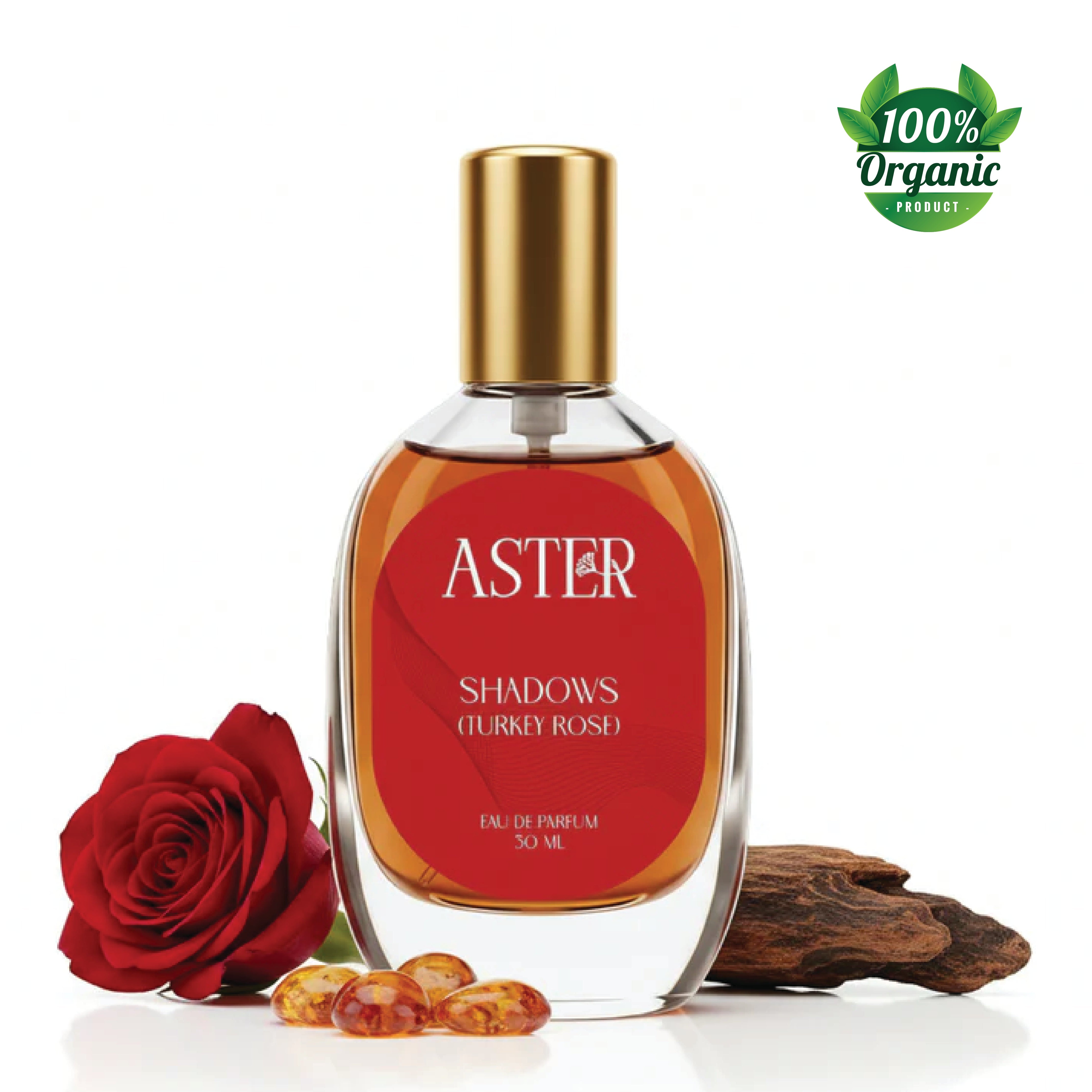 100% Organic Shadows (Turkey Rose) for Woman 30ml