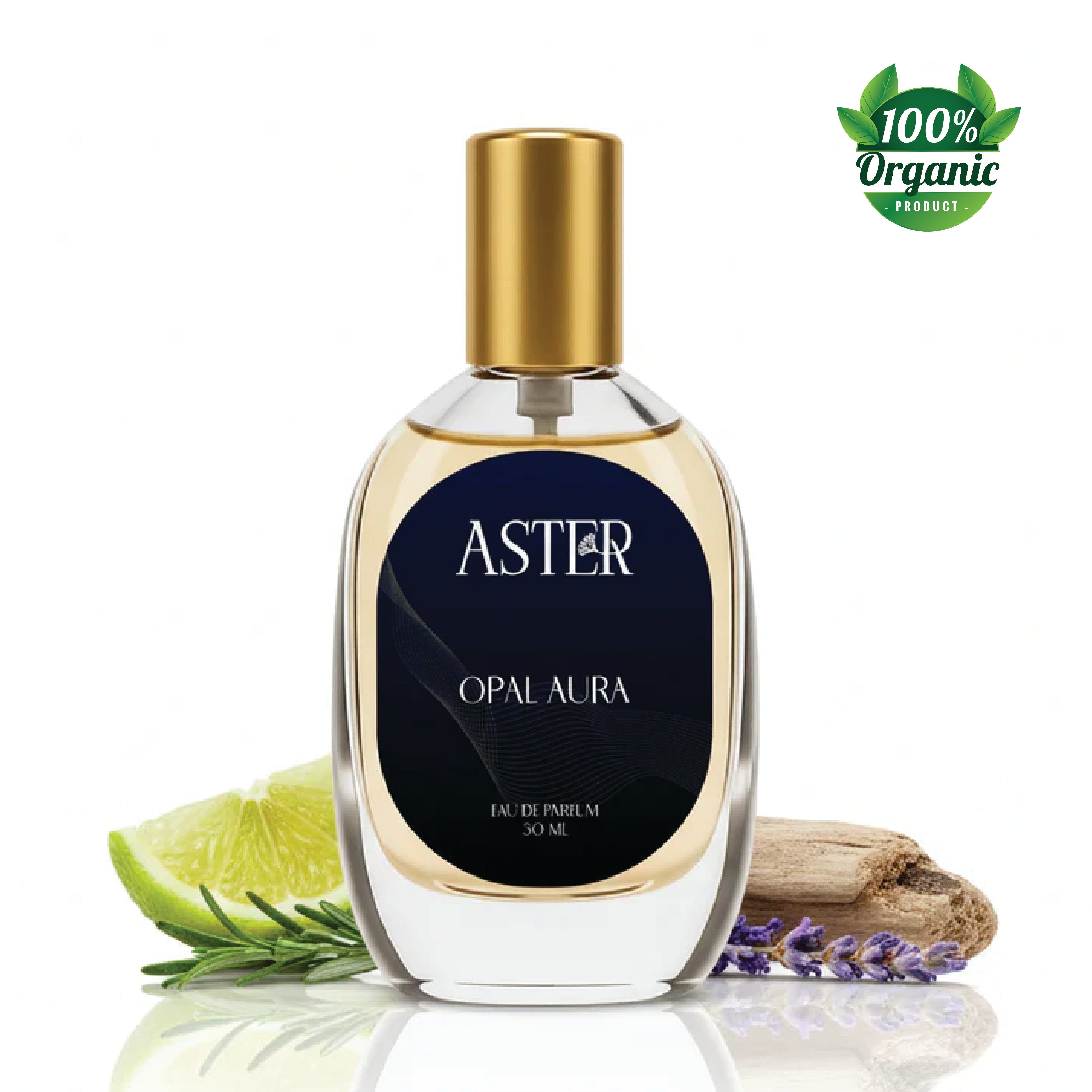100% Organic Opal Aura EDP for Men 30ml