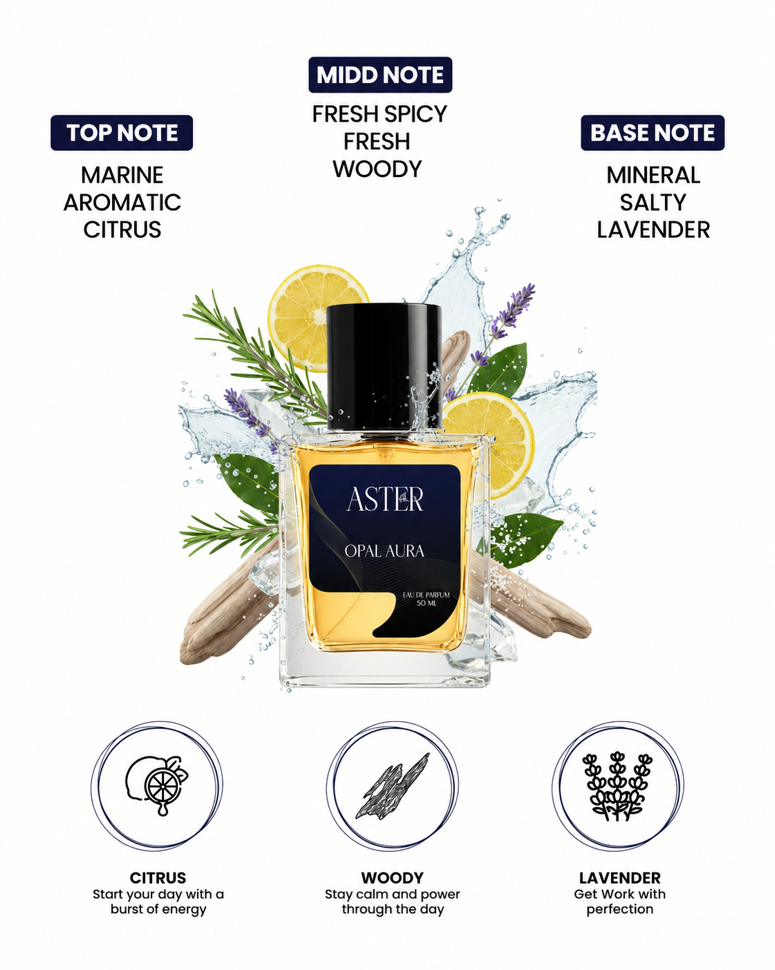 Opal Aura EDP for Men 50ml