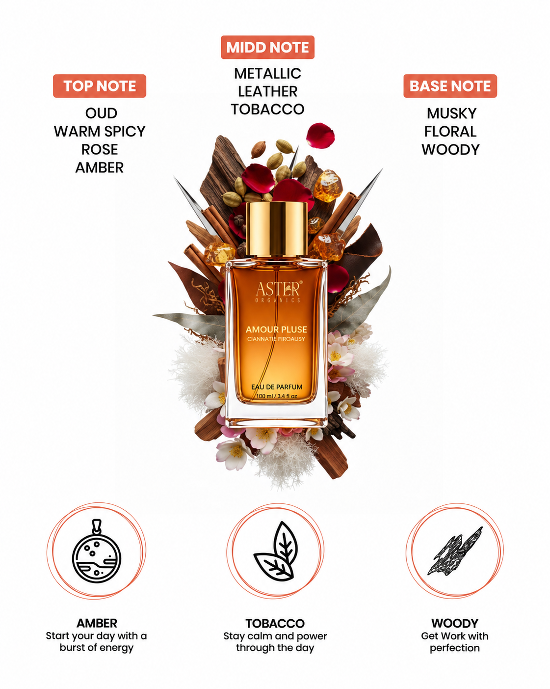 Amour Pluse EDP for Oud 100ml