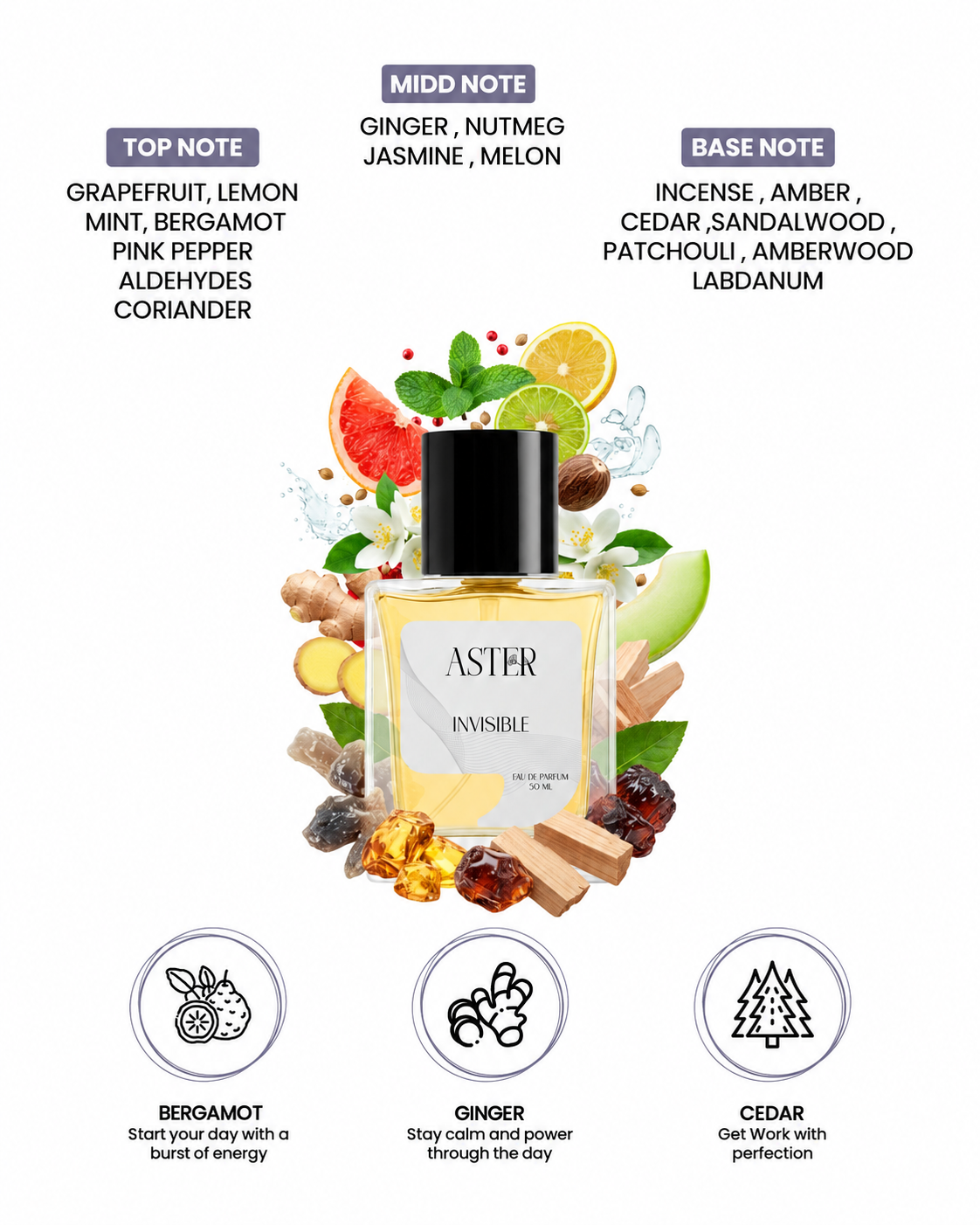 Invisible EDP for Men 50ml