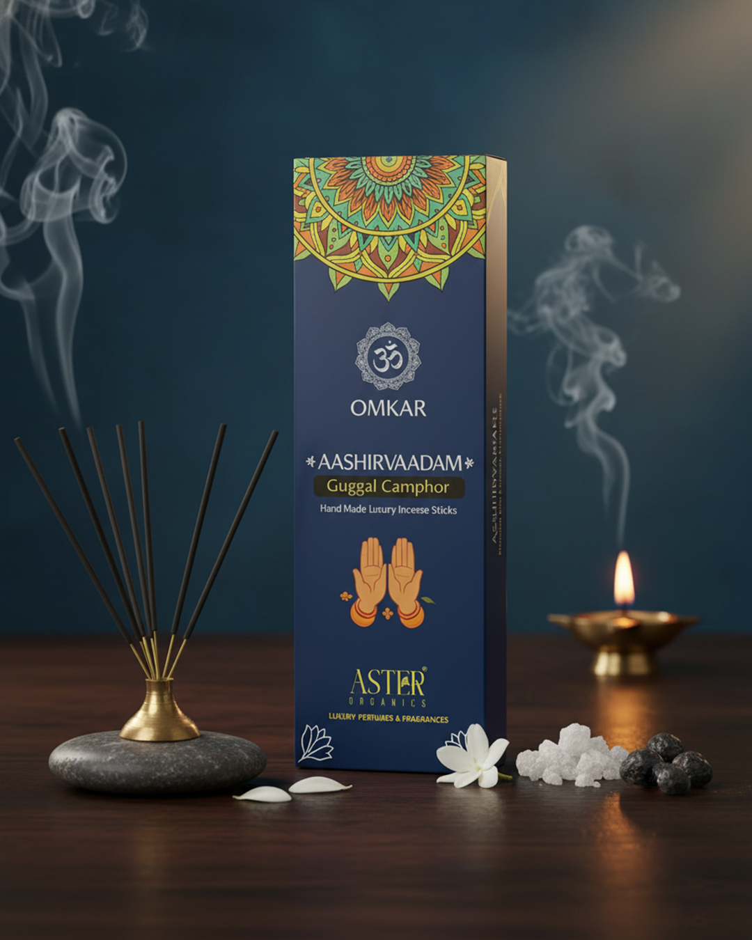 Omkar Aashirvadam - Guggul Camphor - Incense Sticks