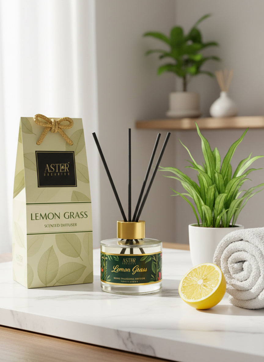Lemon Grass Reed Diffuser Set