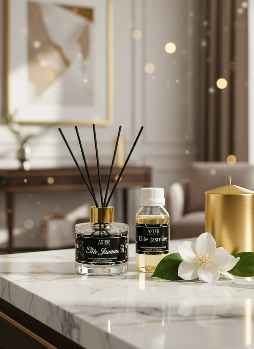 Elite Jasmine Reed Diffuser Set