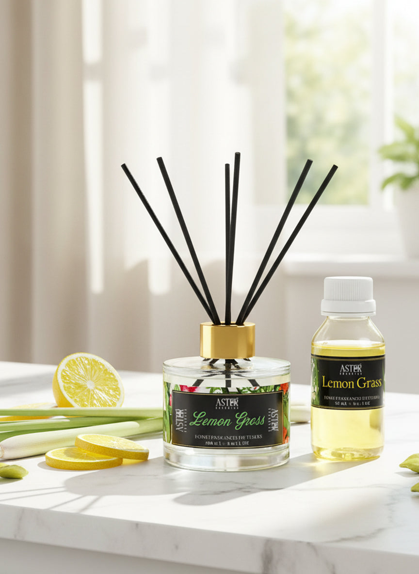 Lemon Grass Reed Diffuser Set
