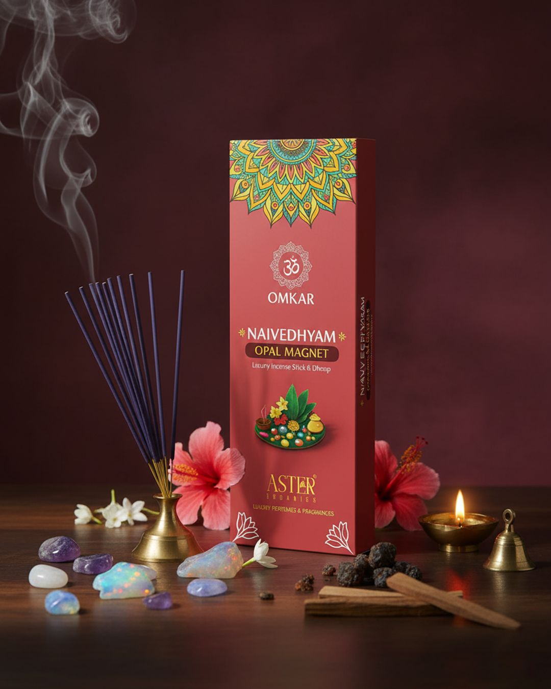 Omkar Naivedhyam - Opal Magnet - Incense Stick