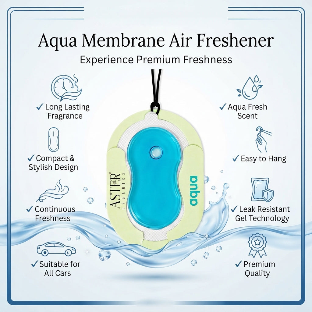 Aqua Membrane Car Hanging Gel Air Freshener