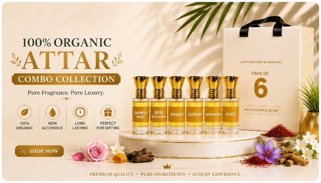 100% Organic Attar Combo Collecation