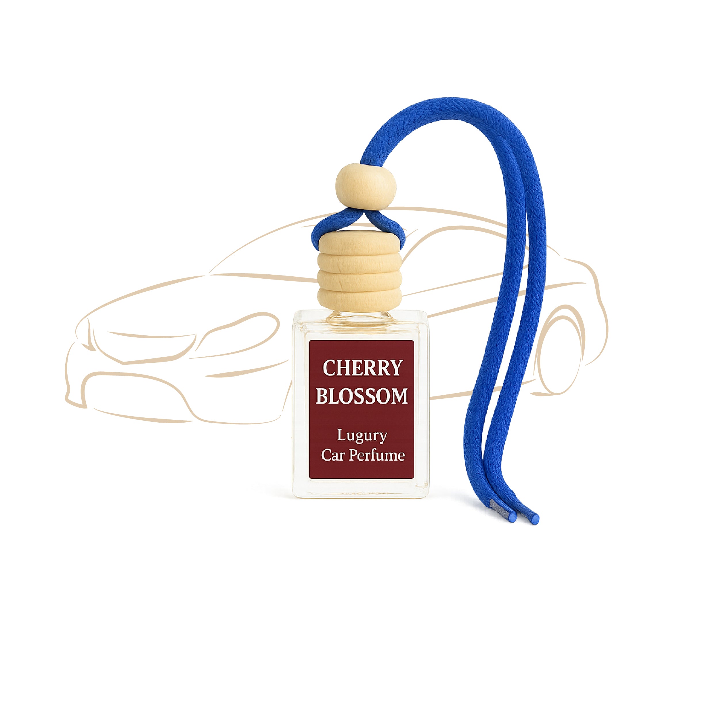 Cherry Blossom Hanging Car Air Freshener 10ml