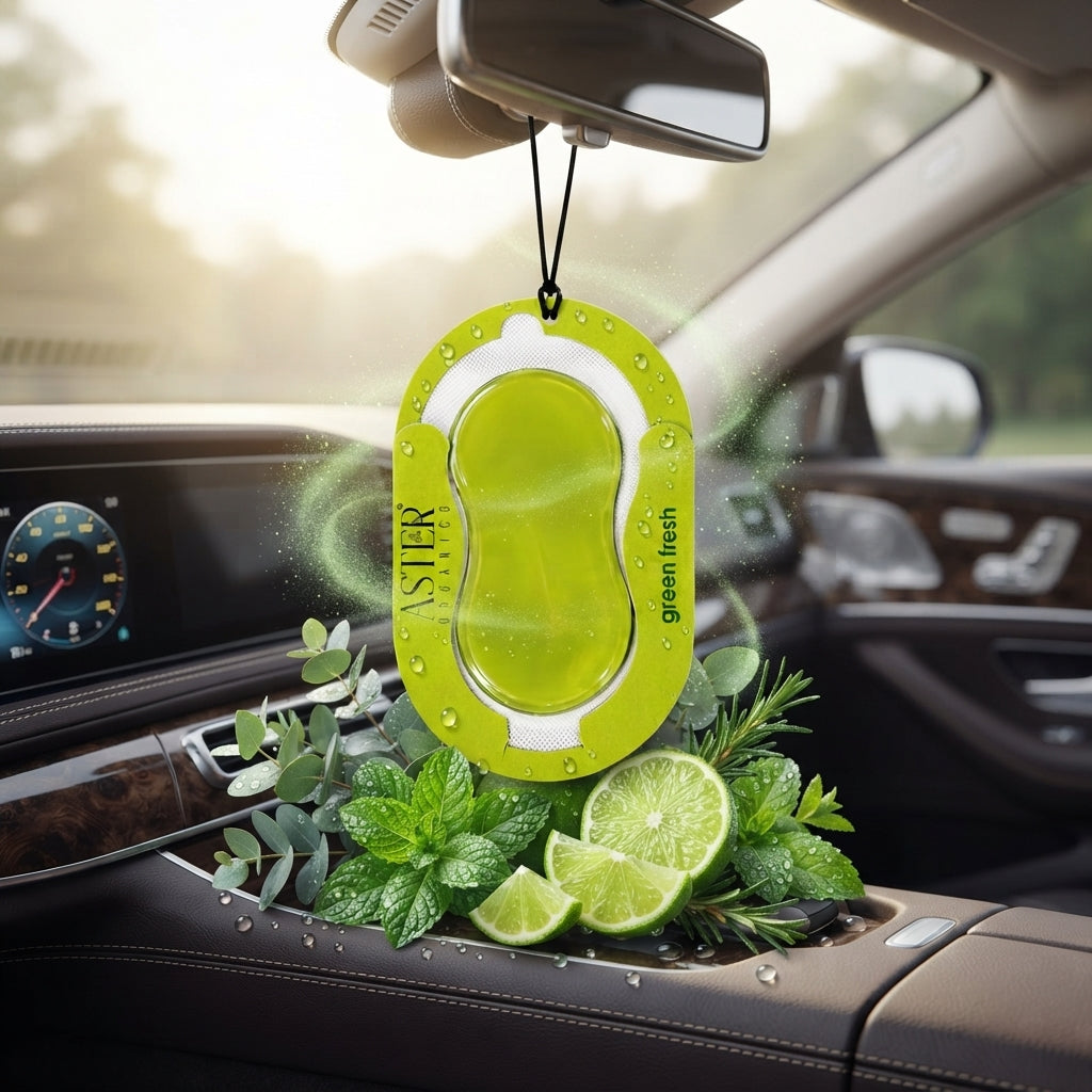 Green Fresh Membrane Car Hanging Gel Air Freshener