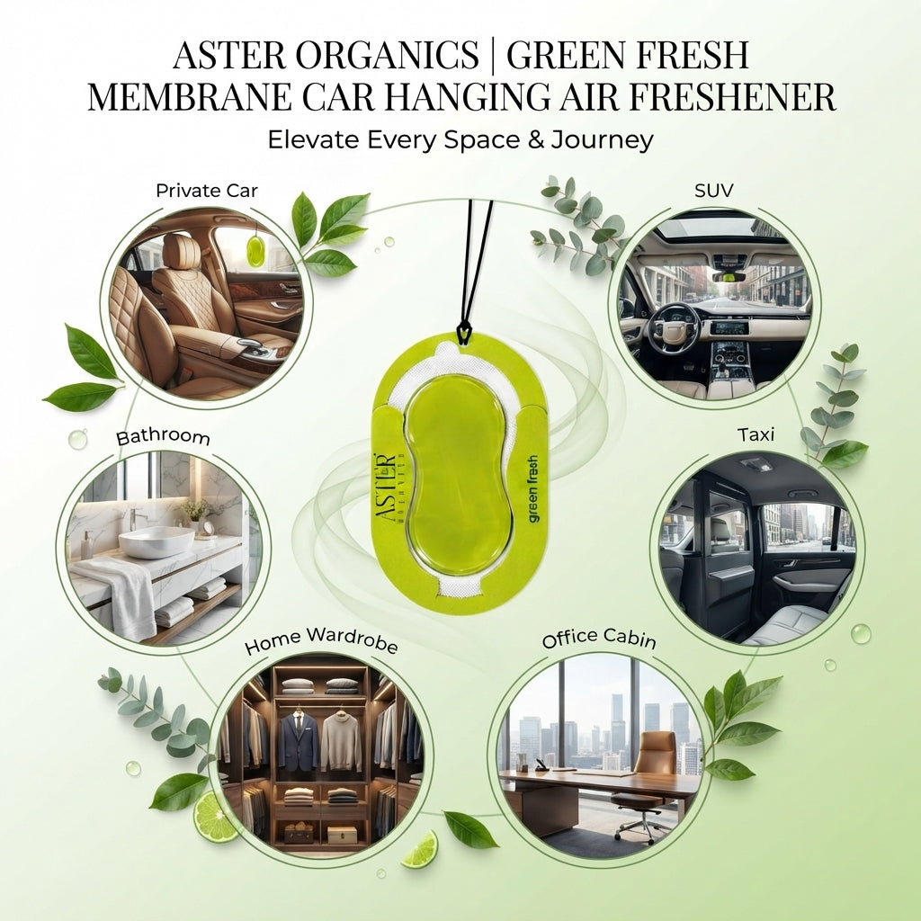 Green Fresh Membrane Car Hanging Gel Air Freshener