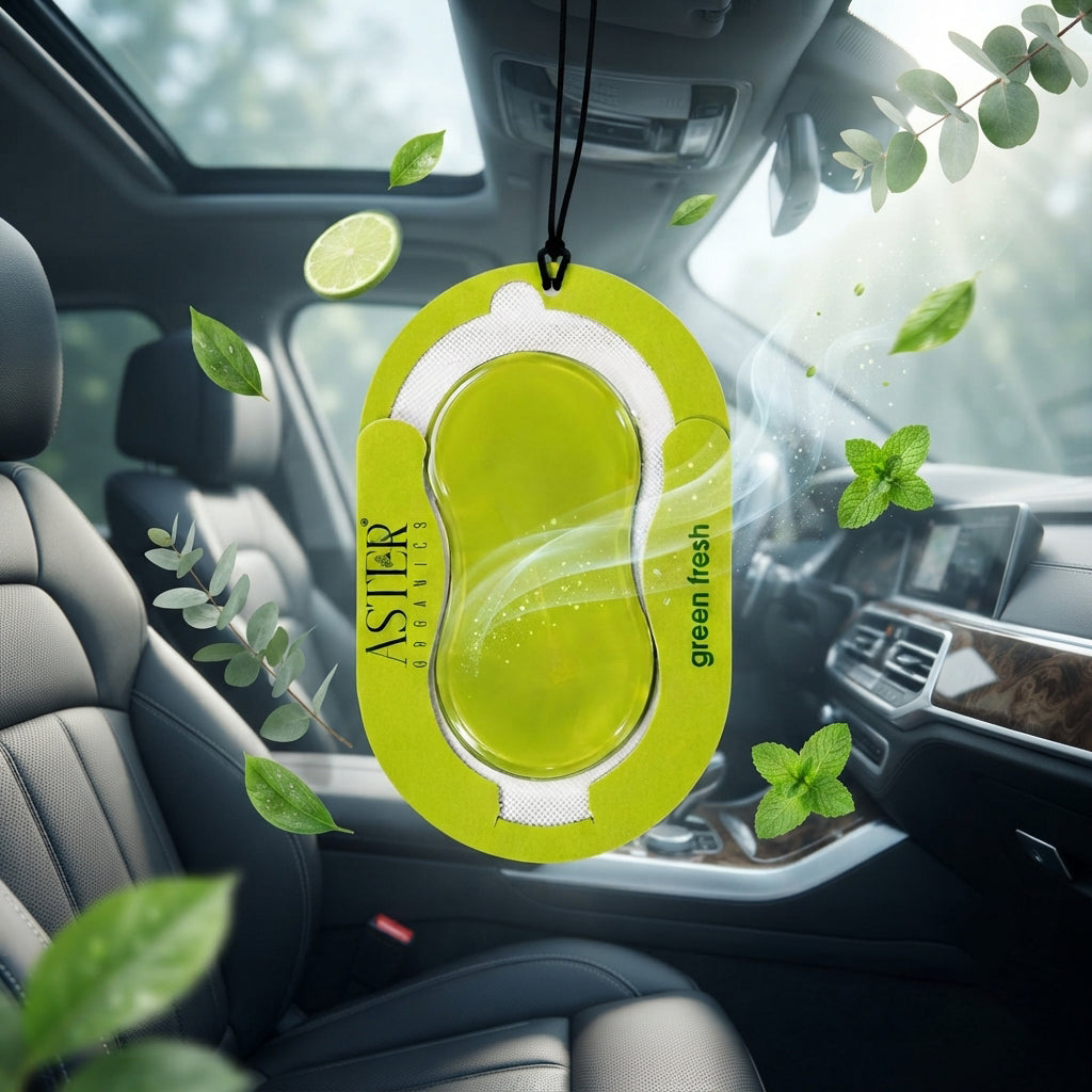 Green Fresh Membrane Car Hanging Gel Air Freshener