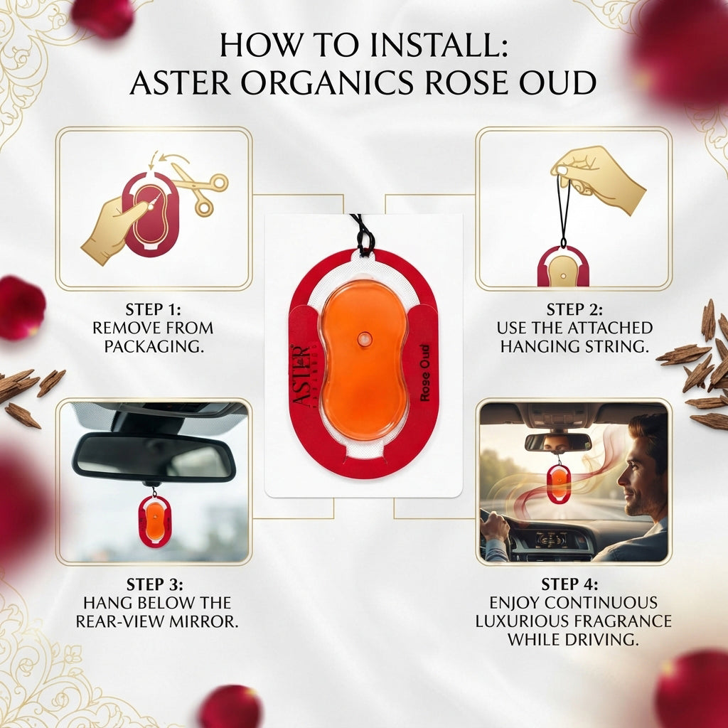Rose Oud Membrane Car Hanging Gel Air Freshener