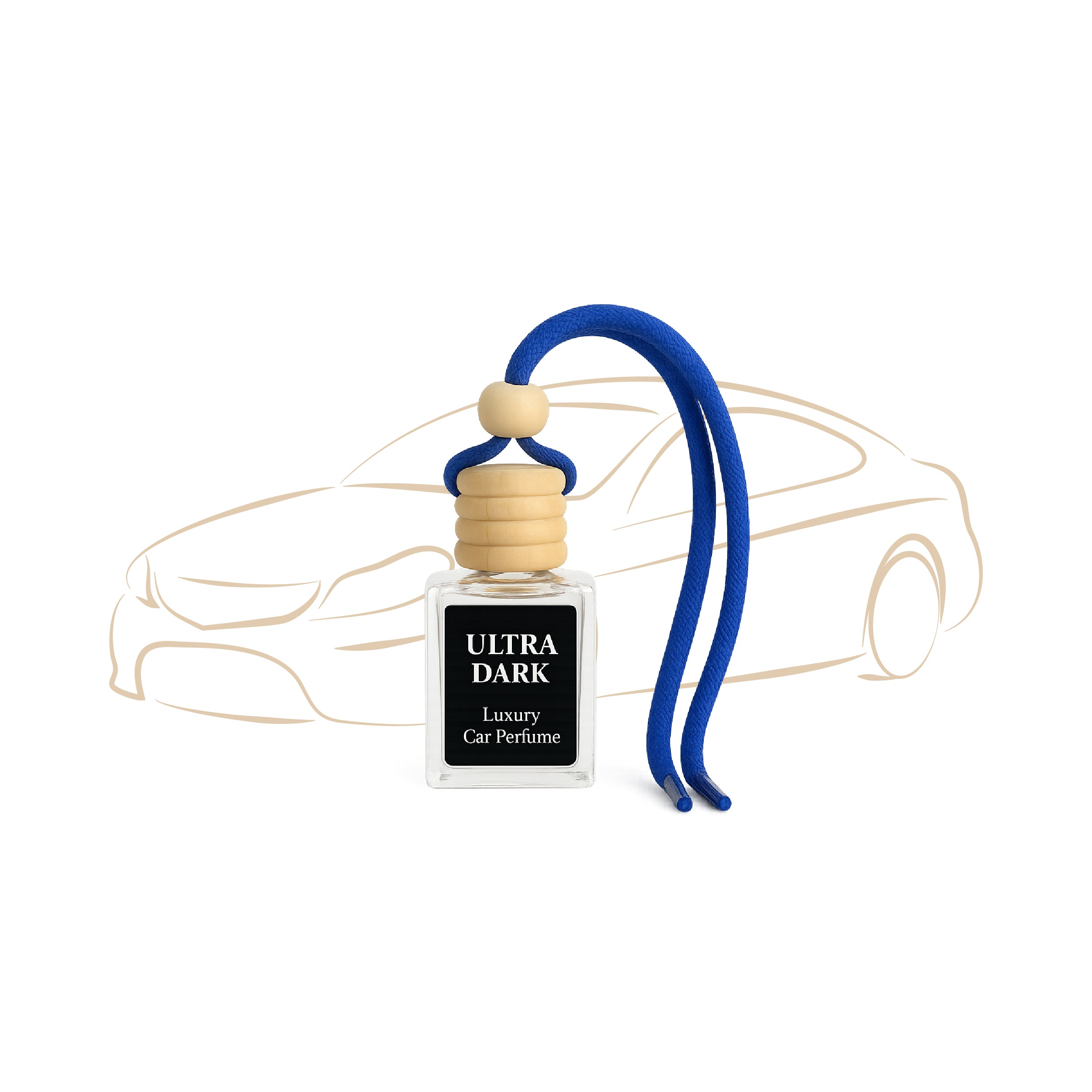 Ultra Dark Hanging Car Air Freshener 10ml