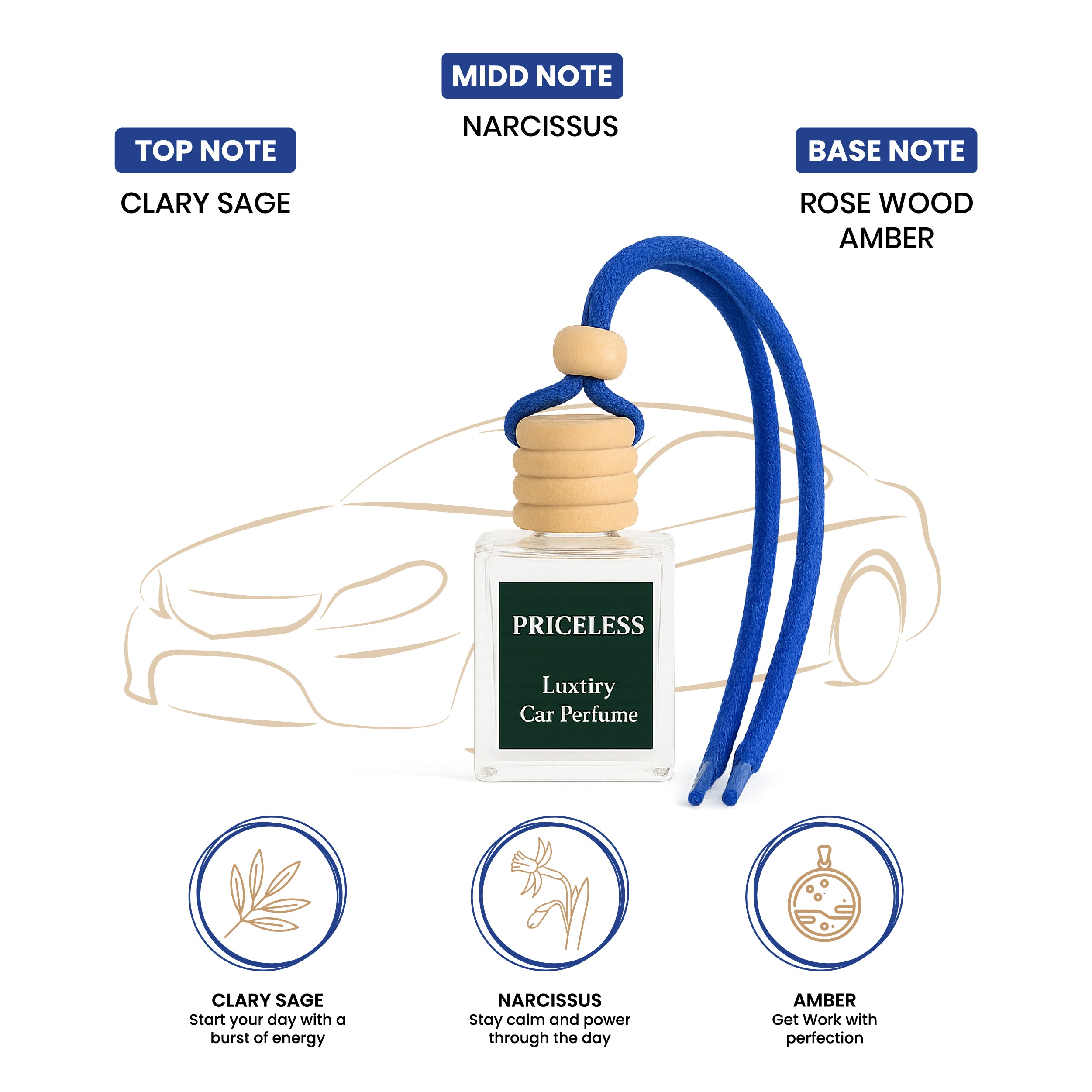Priceless Hanging Car Air Freshener 10ml
