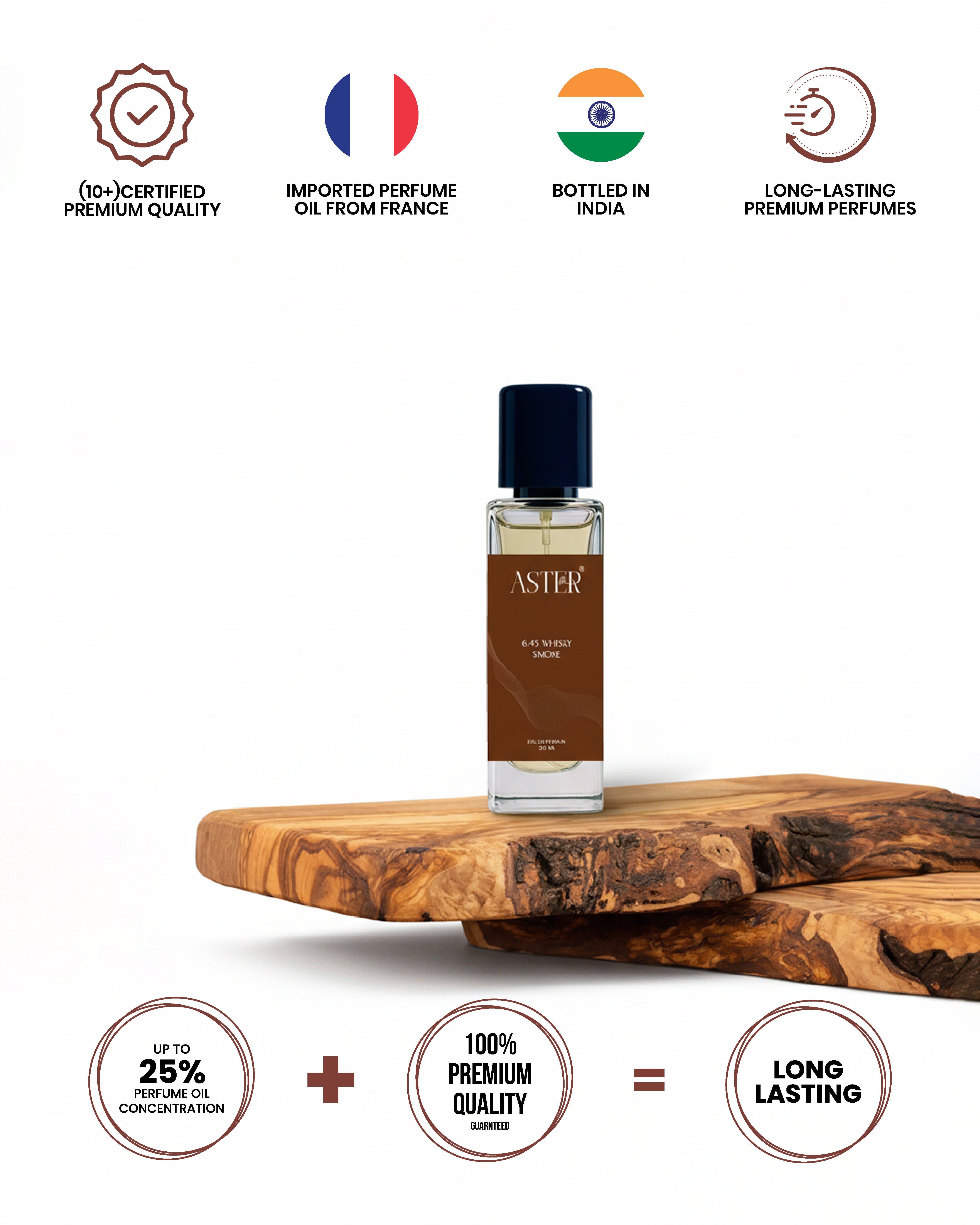 6.45 Wisky Smoke EDP for Men 20ml bottle