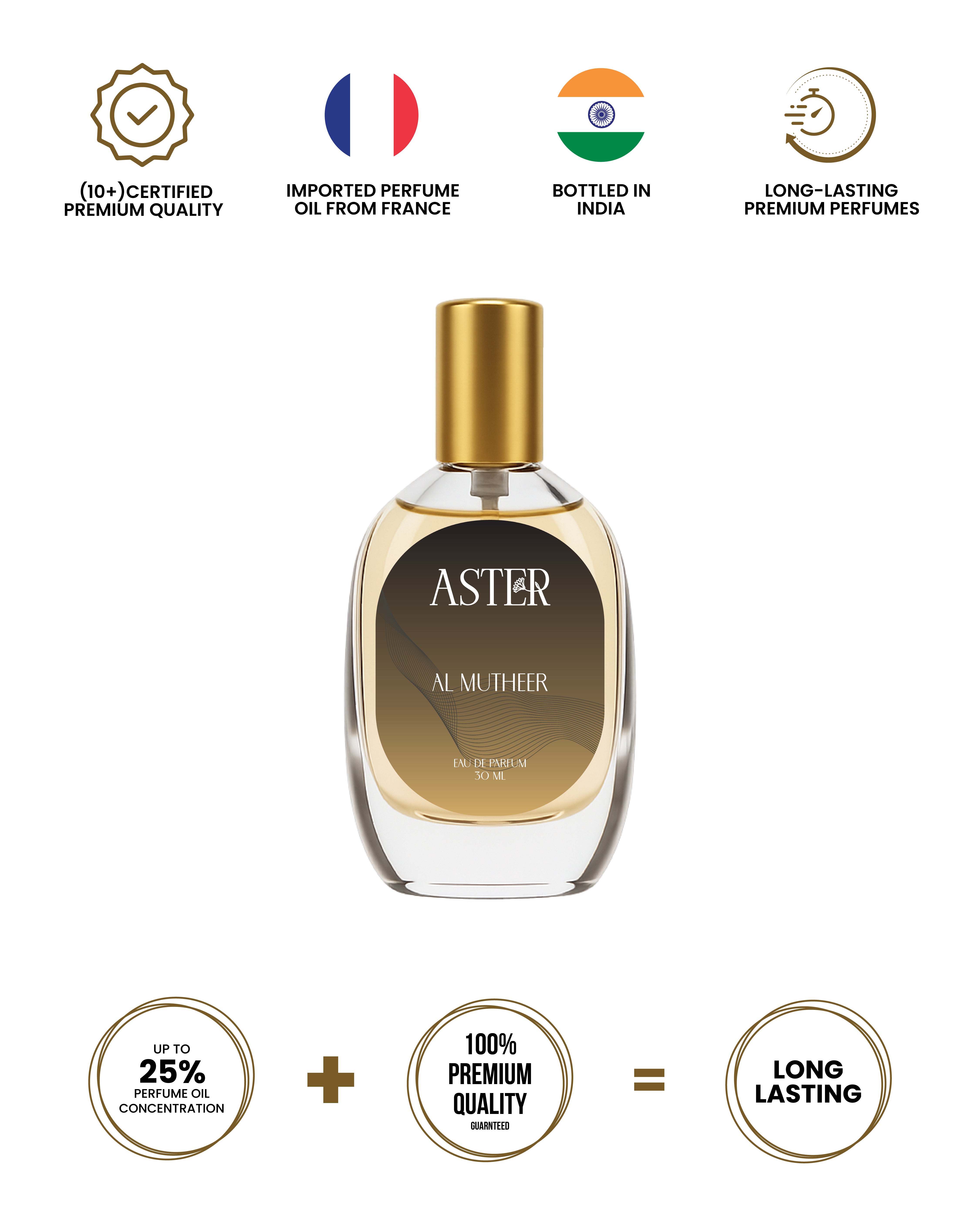 Bottle of 100% Organic Al Mutheer for Oud 30ml