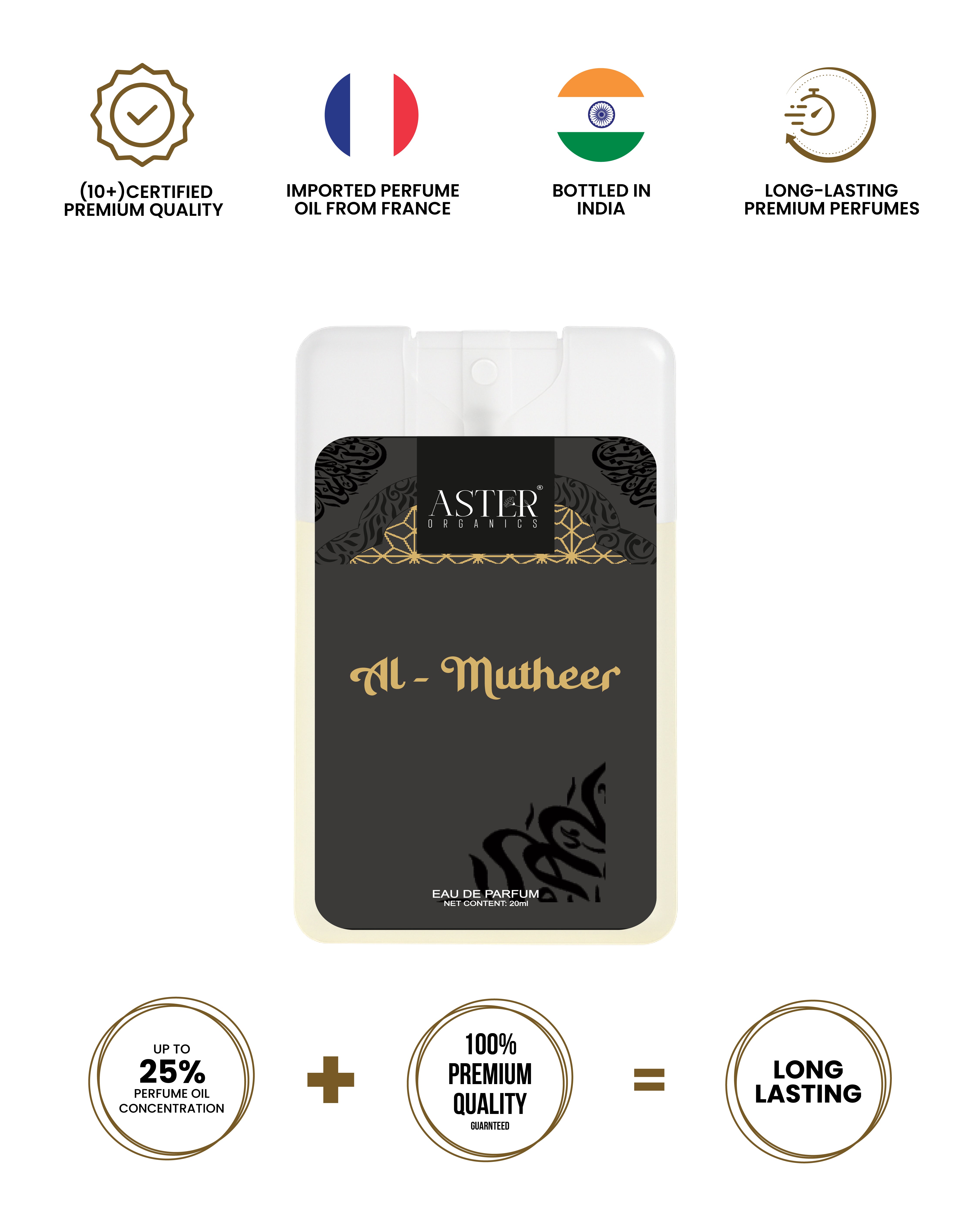 Al Mutheer Oud Pocket Perfume 20ml bottle