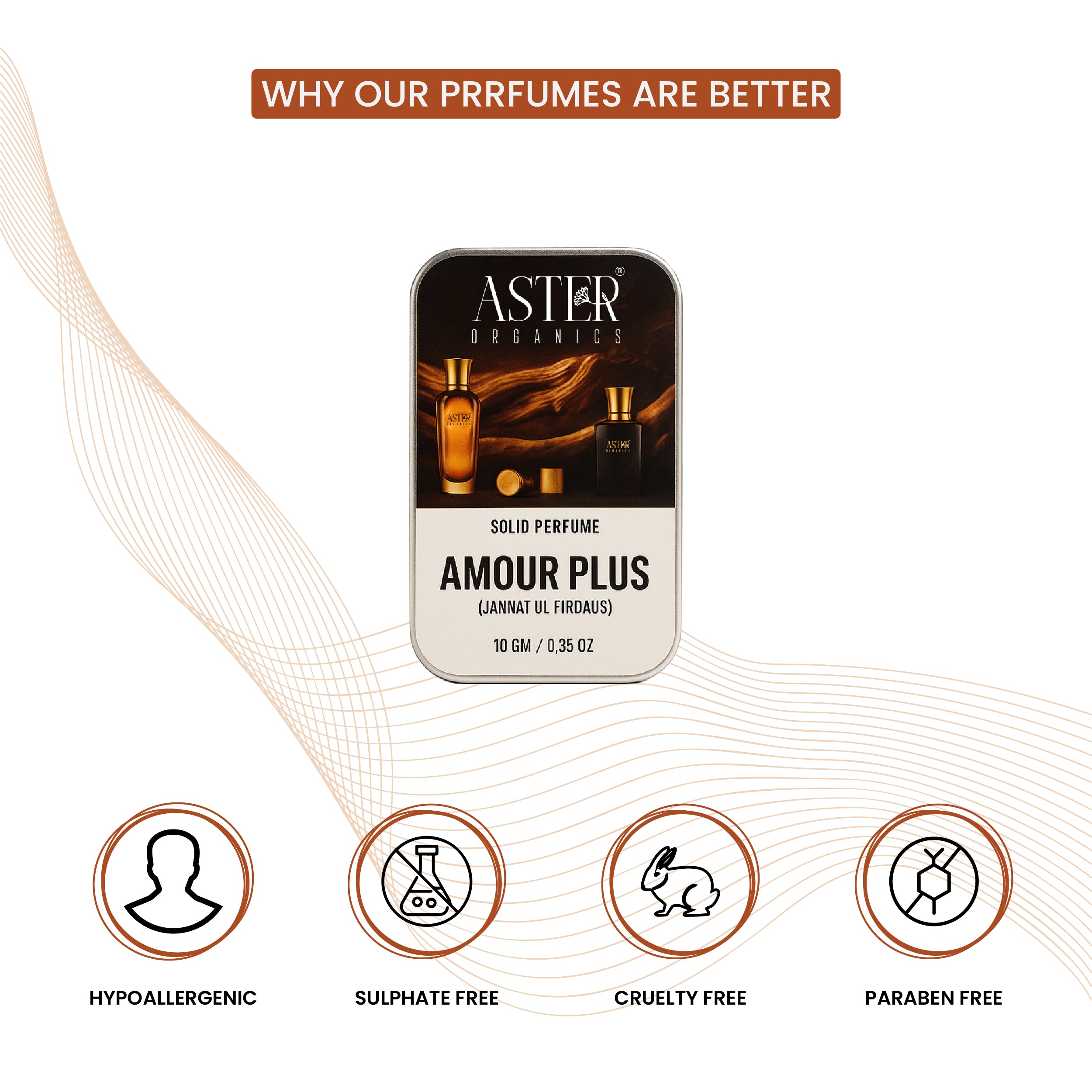 Amour Pluse Solid Perfume for Oud