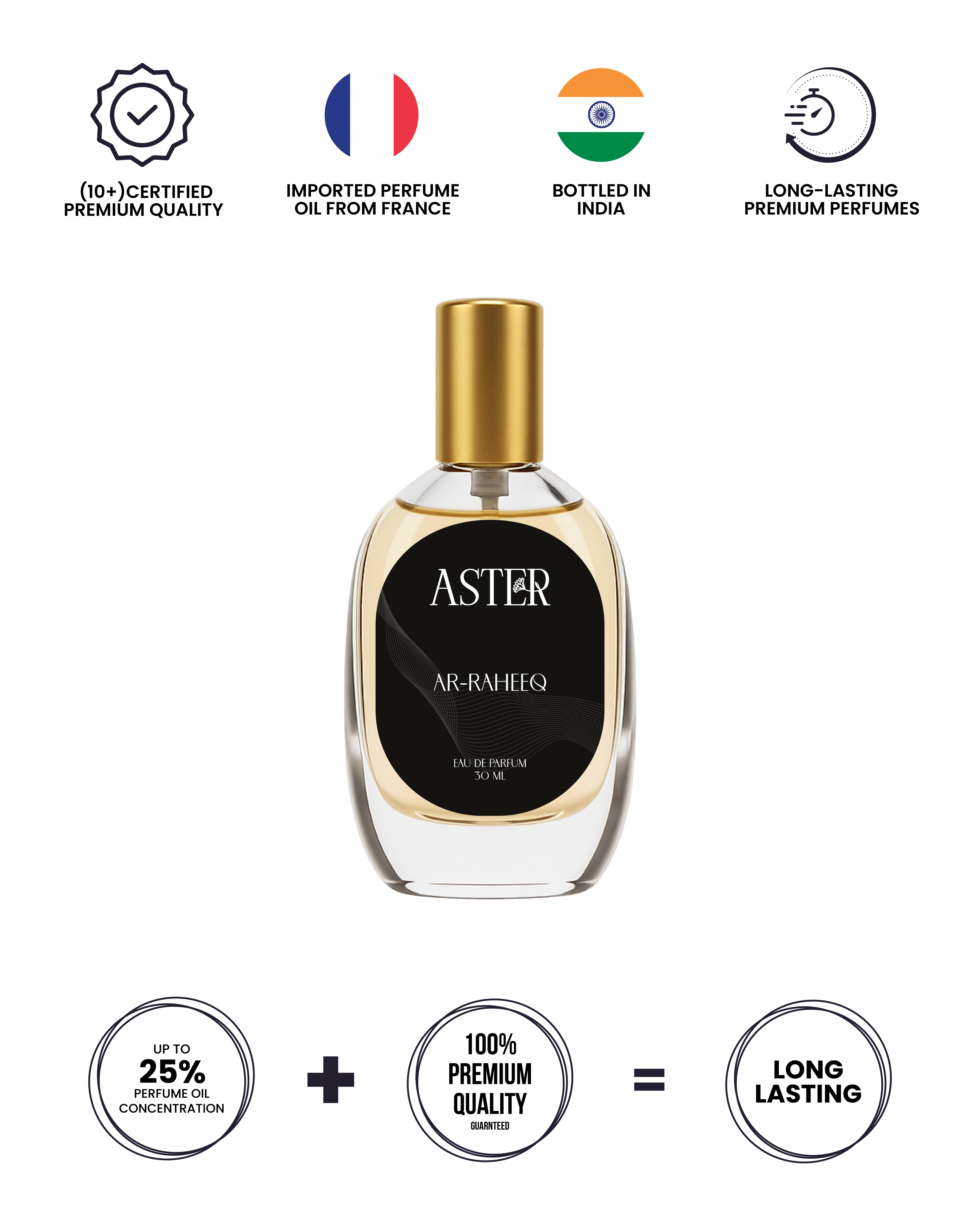 100% Organic Ar- Raheeq Oud perfume oil, 30ml bottle