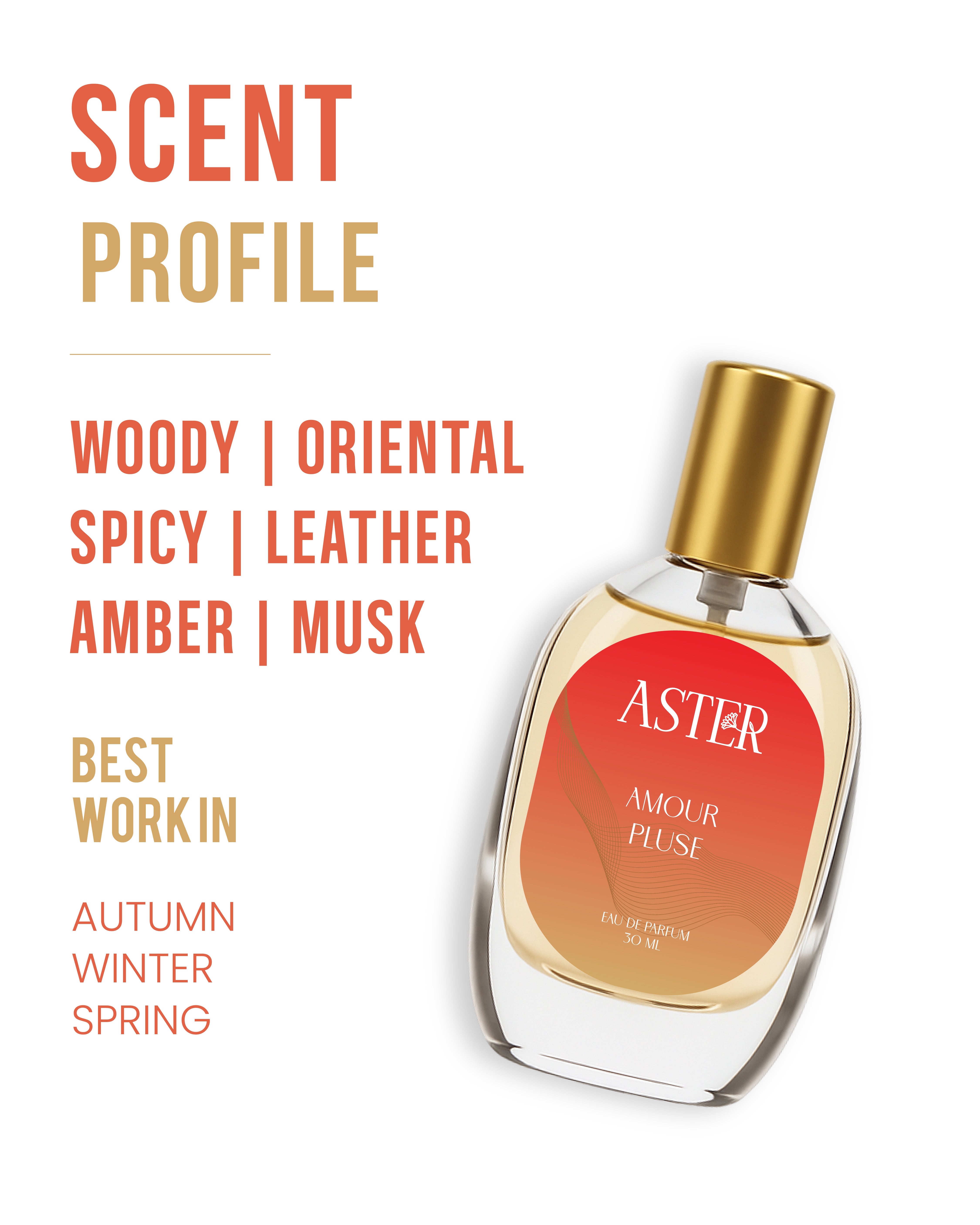100% Organic Amour Pluse for Oud 30ml bottle