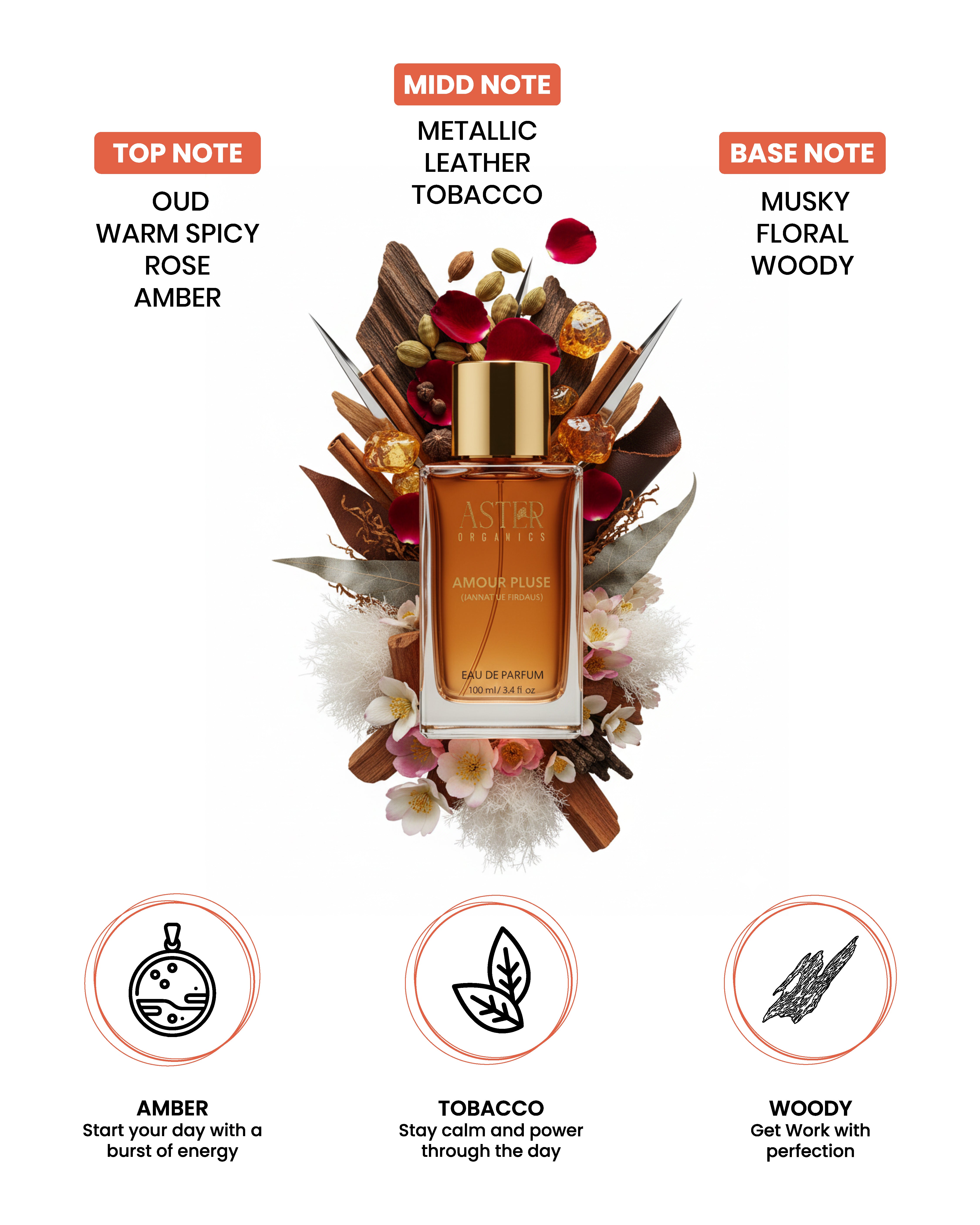 Amour Pluse EDP for Oud 100ml