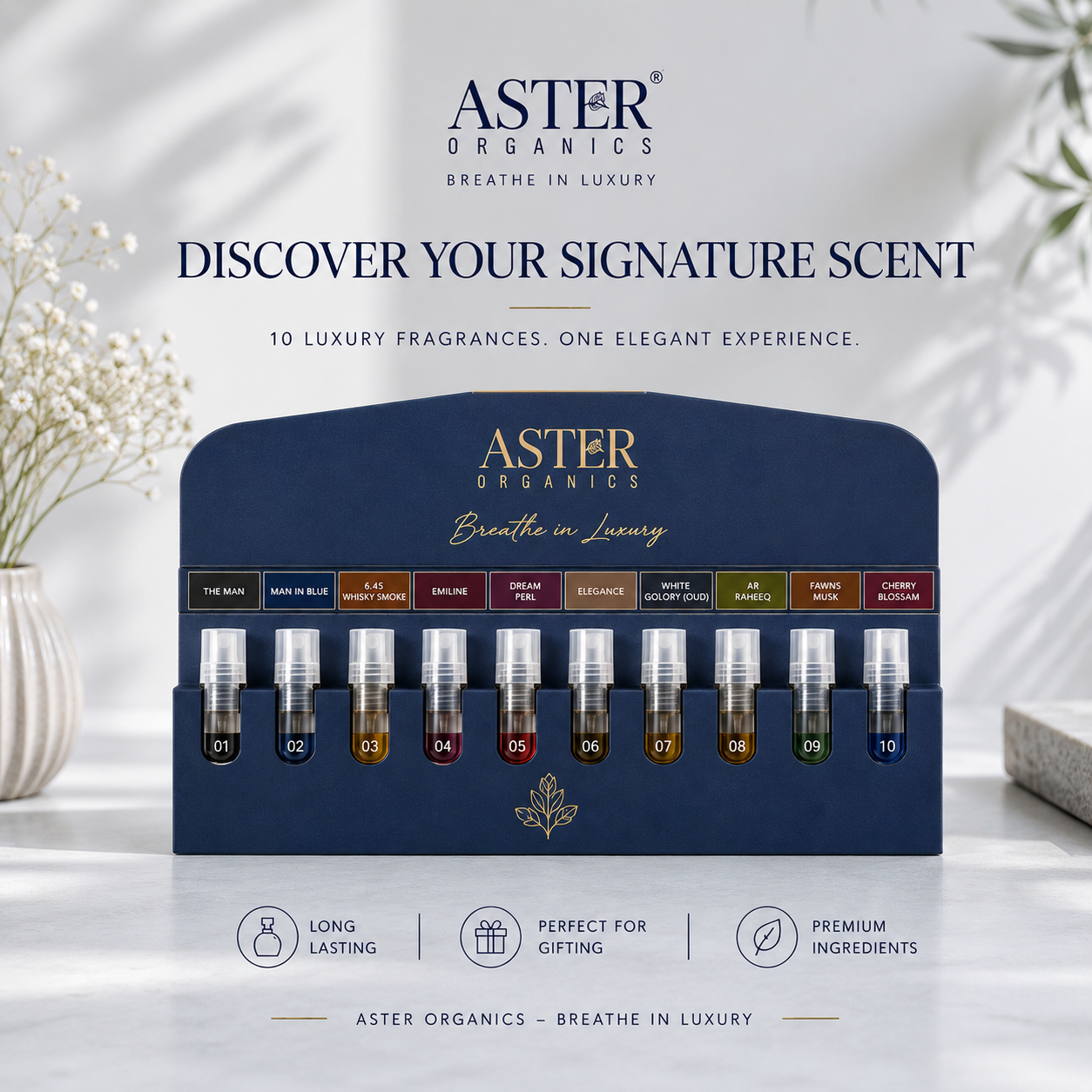 Luxury Perfume Blue Trial Pack - 10 x 5ml