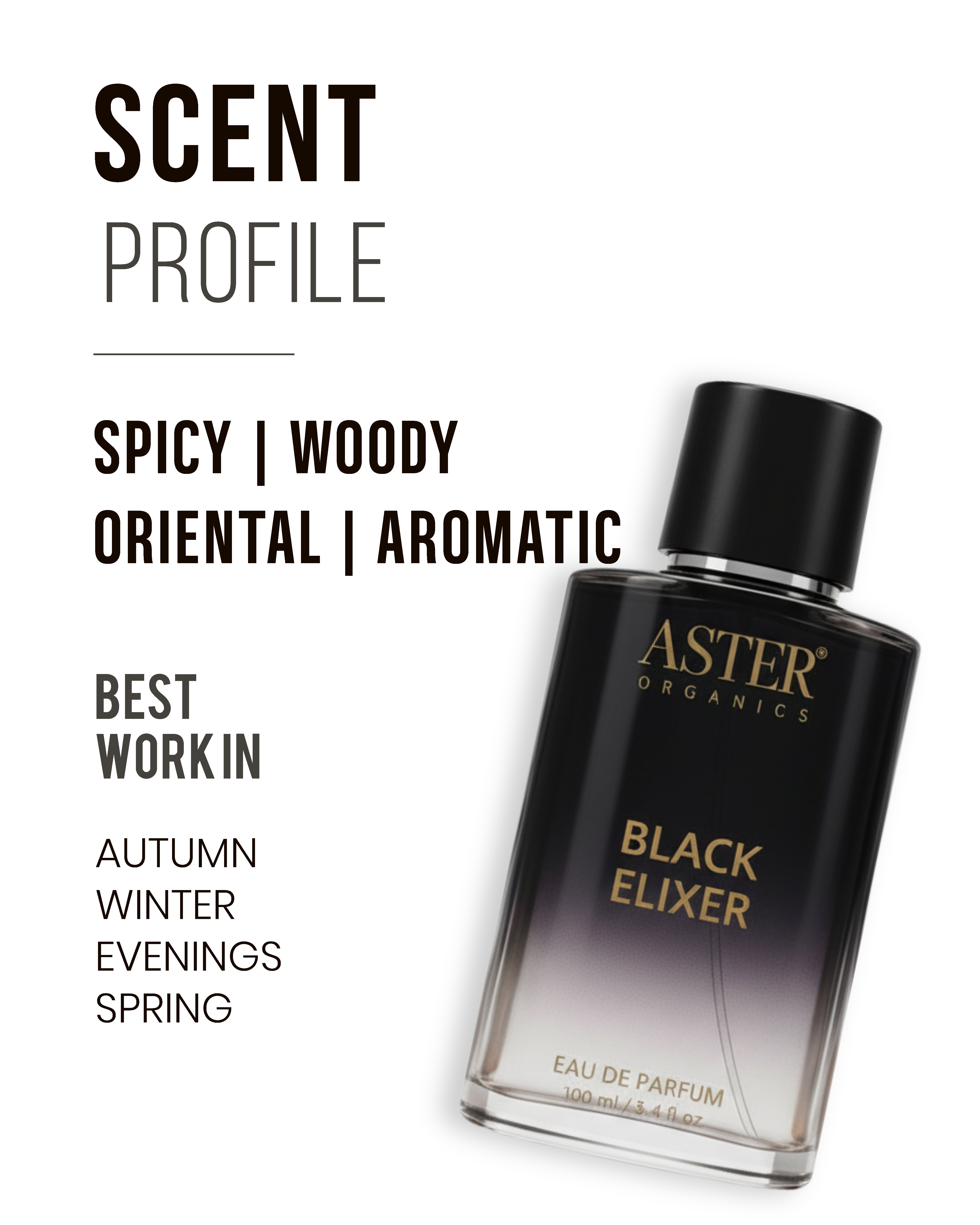 Black Elixer EDP for Unisex 100ml