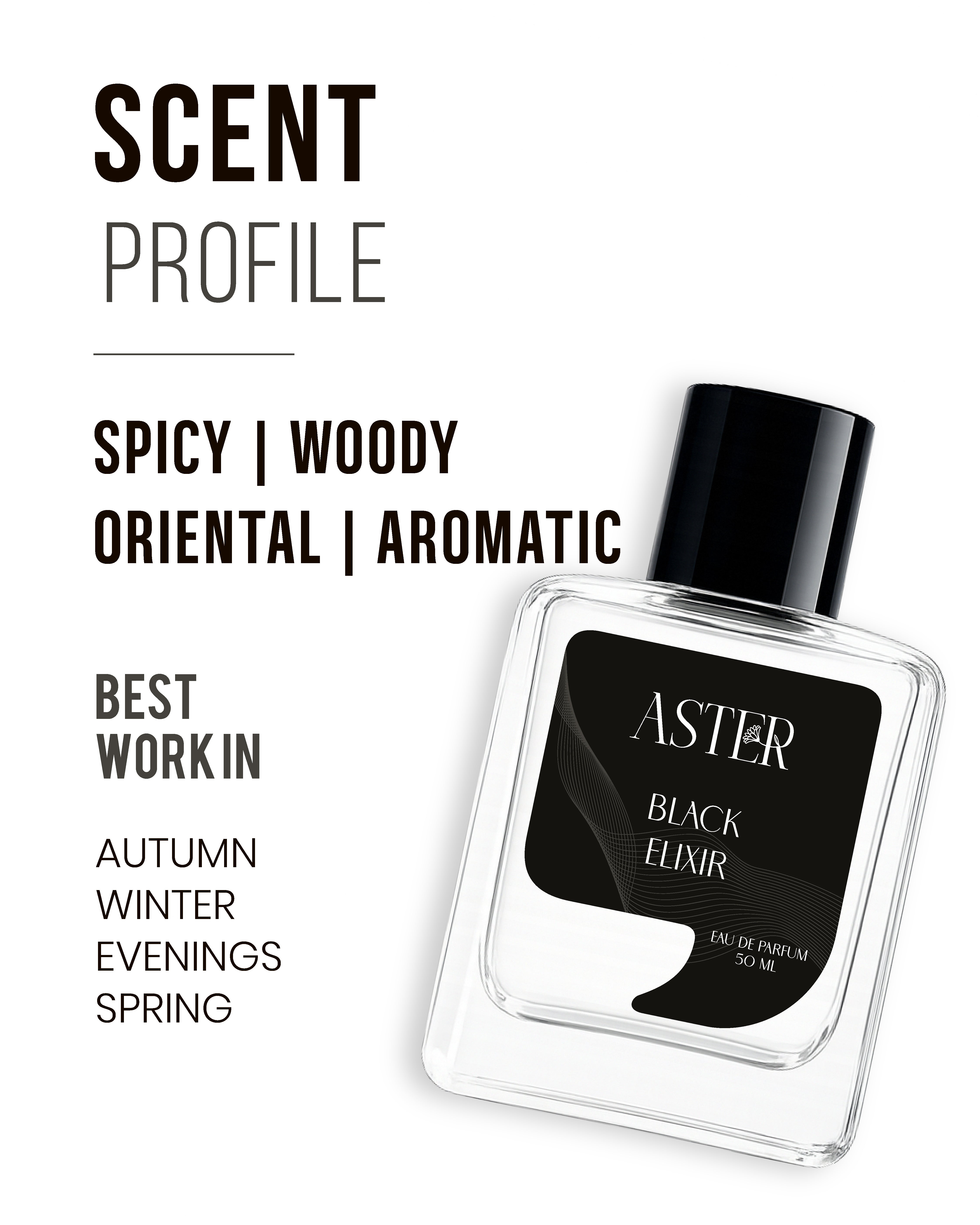 Black Elixer EDP for Unisex 50ml