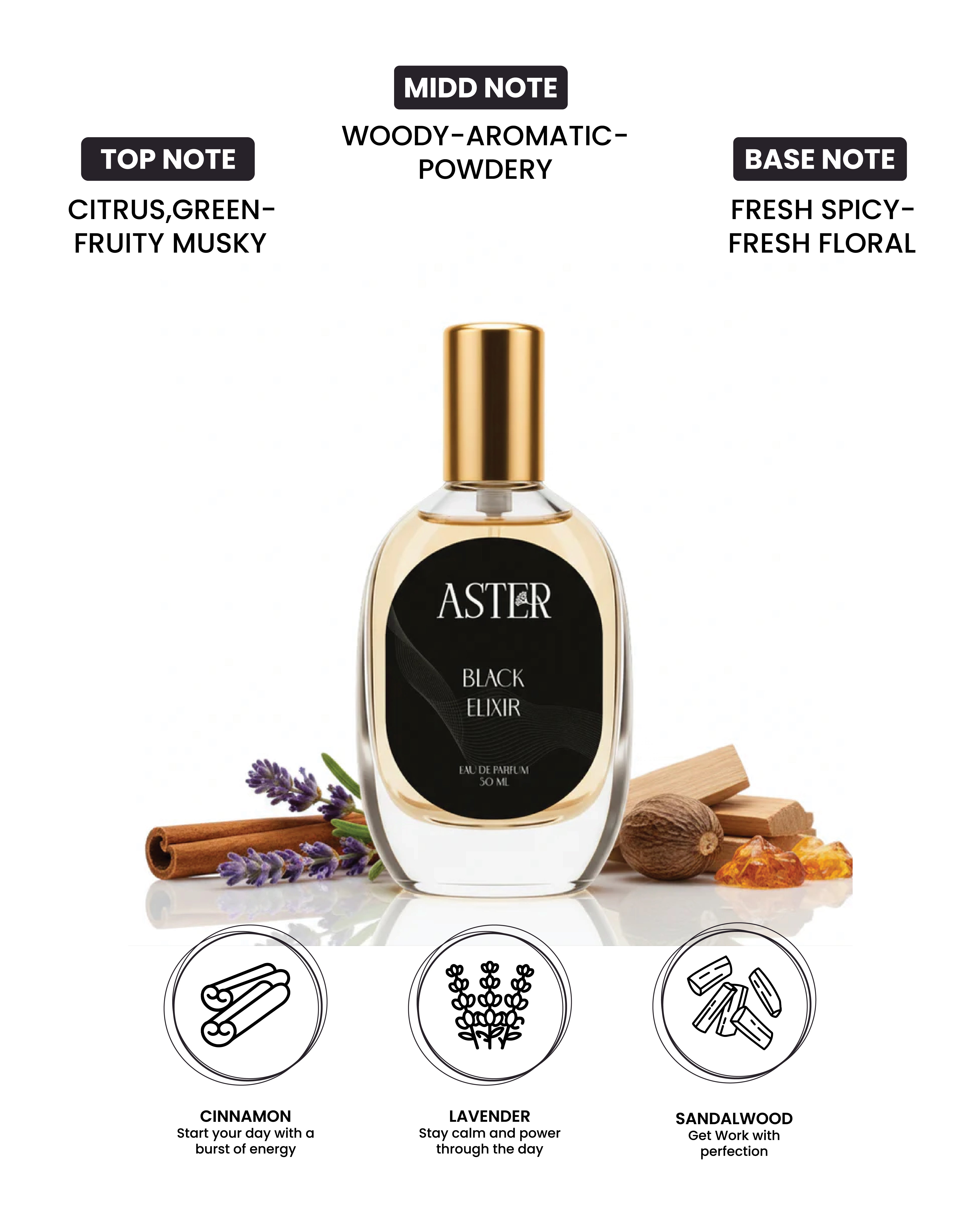 Bottle of 100% organic black elixer, 30ml unisex