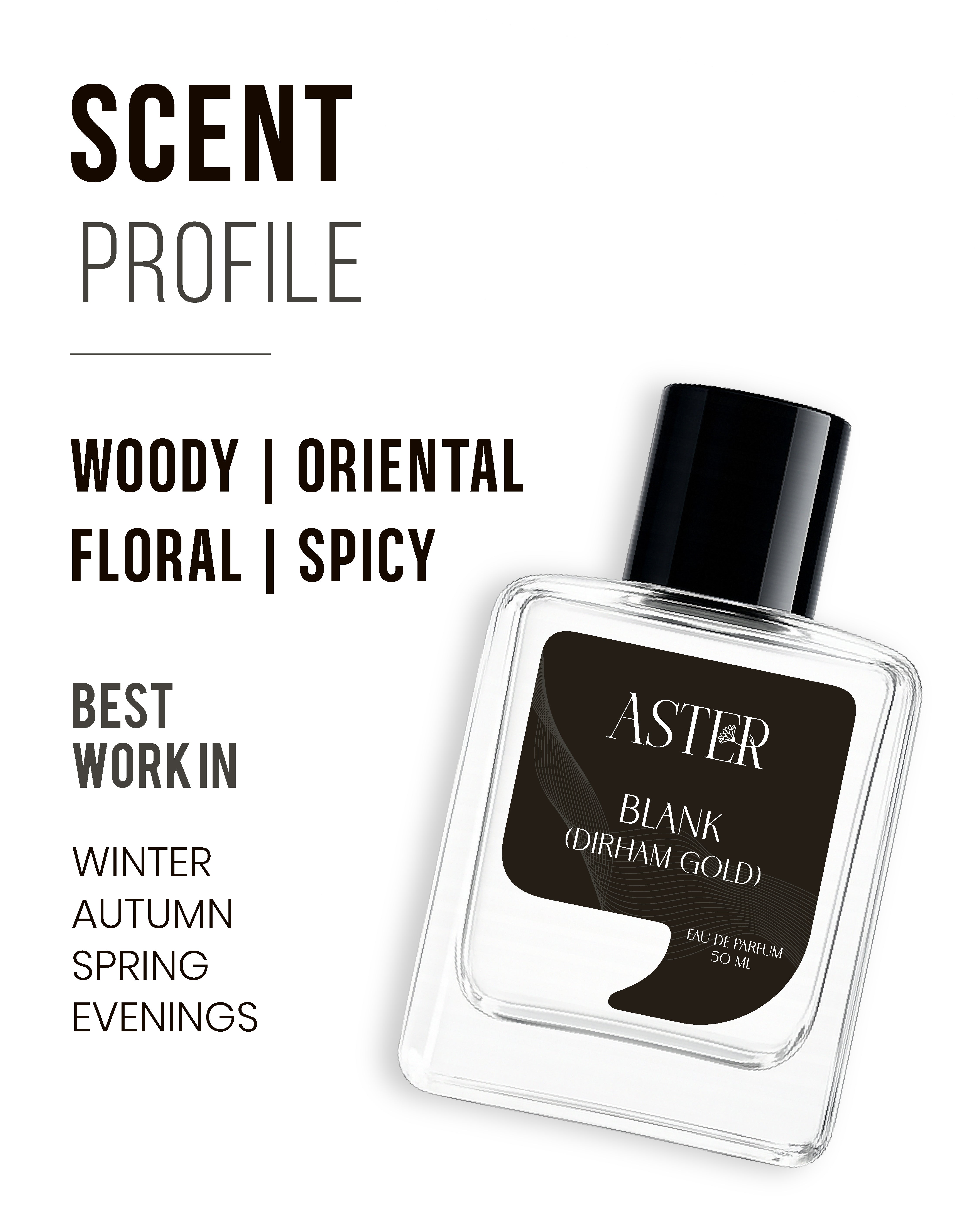 Blank (Dirham Gold) EDP for Unisex 50ml