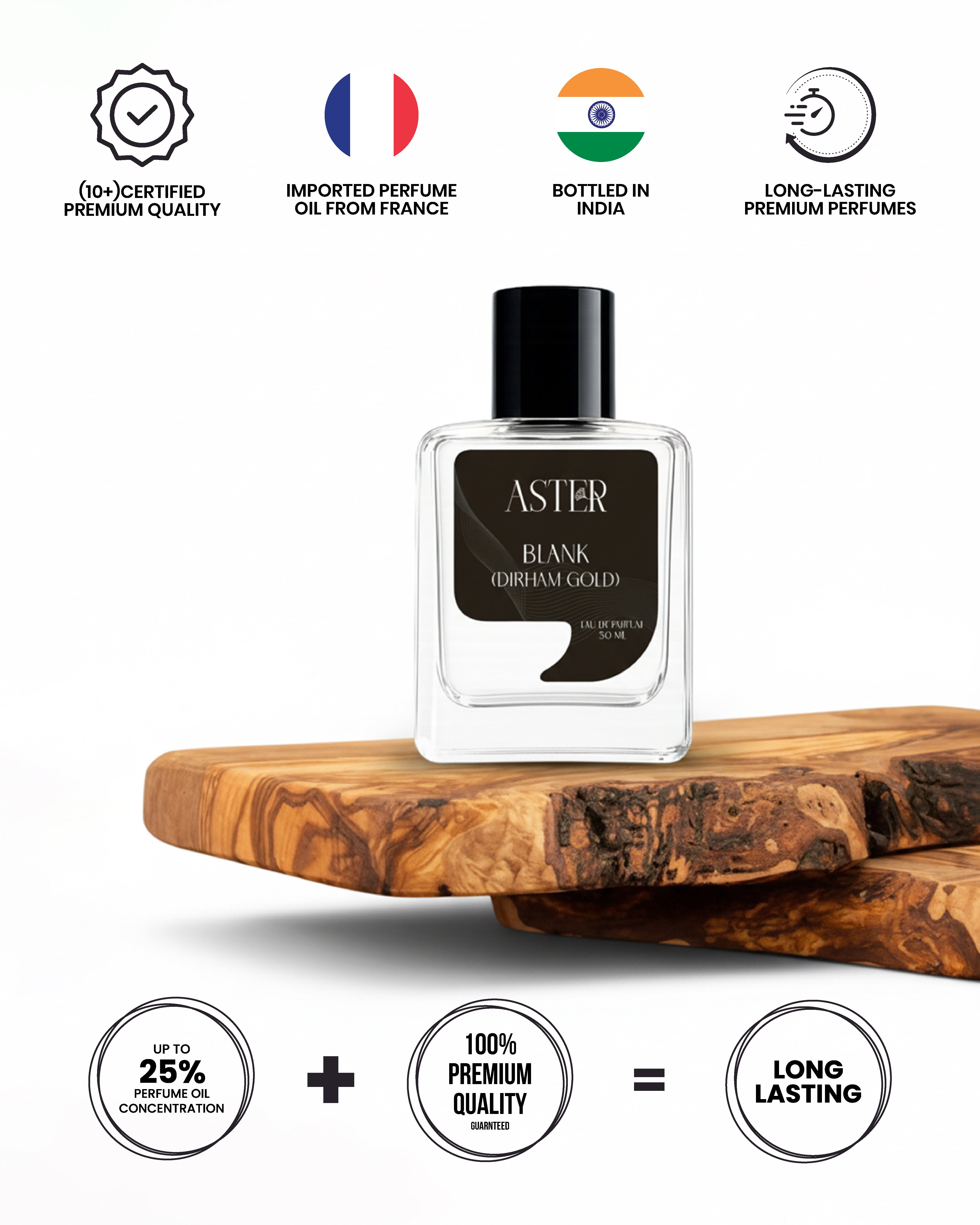 Blank (Dirham Gold) EDP for Unisex 50ml