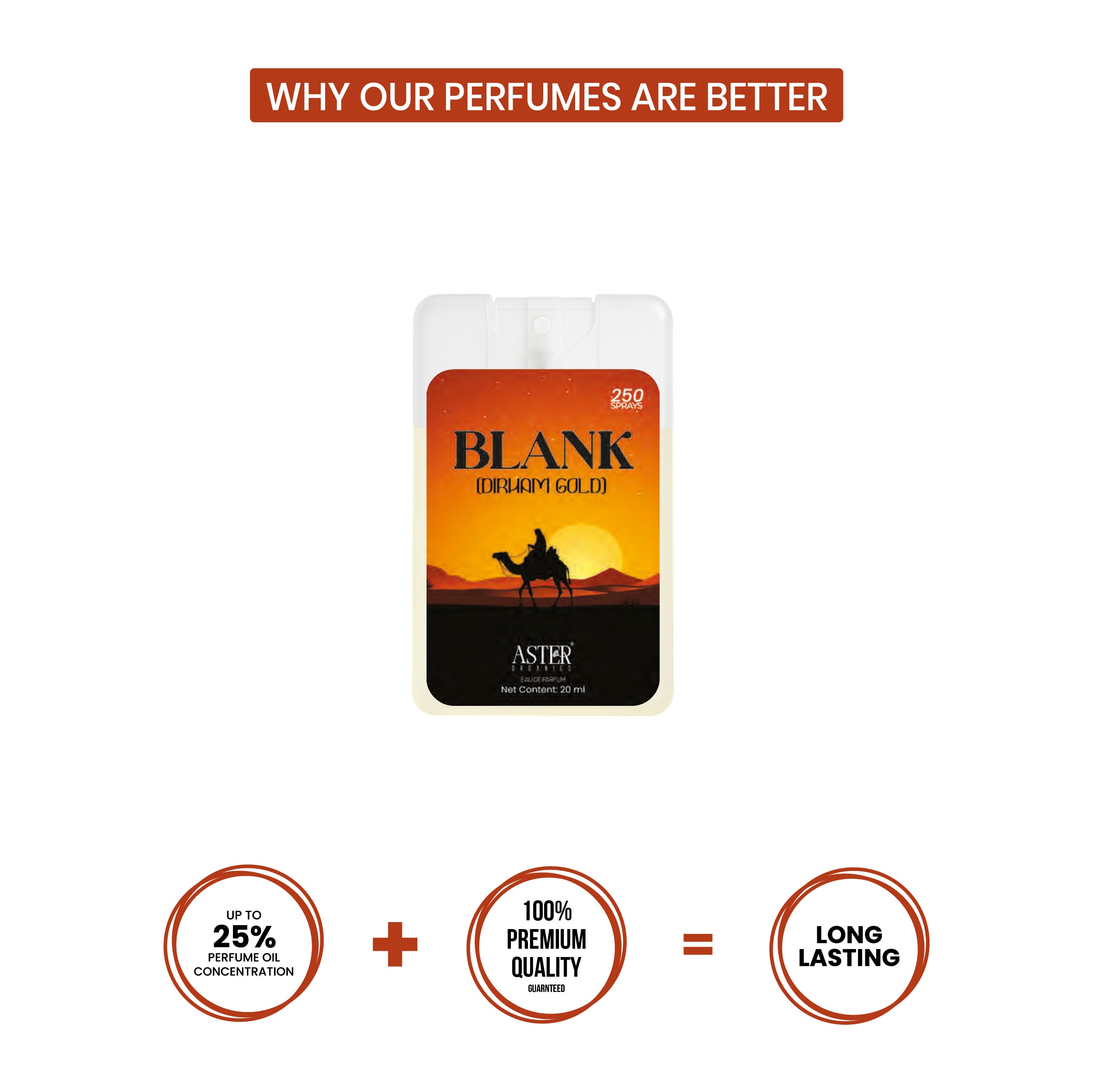 Blank (Dirham Gold) Pocket Perfume for Unisex 20ml