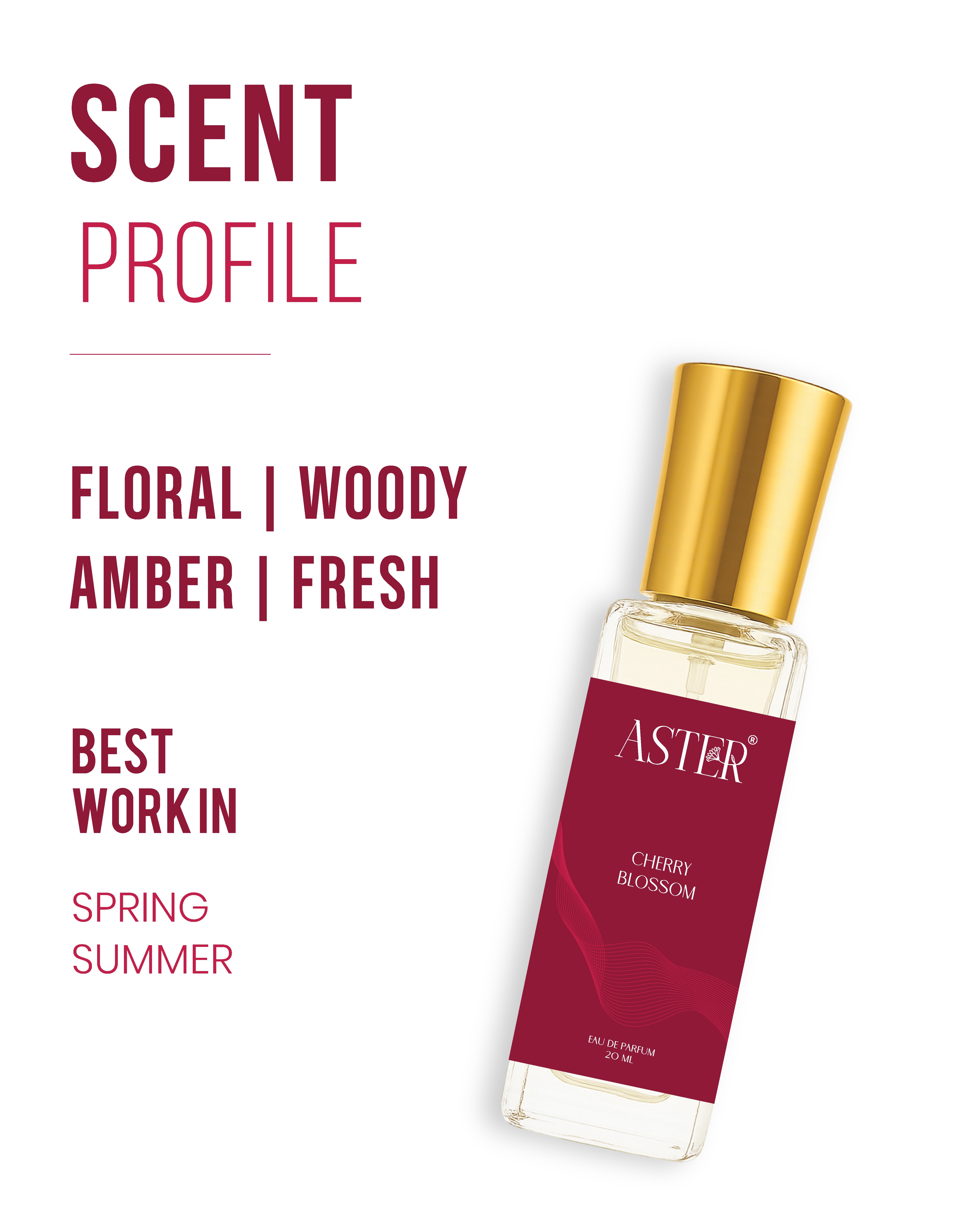 Cherry Blossom EDP for Woman 20ml perfume bottle