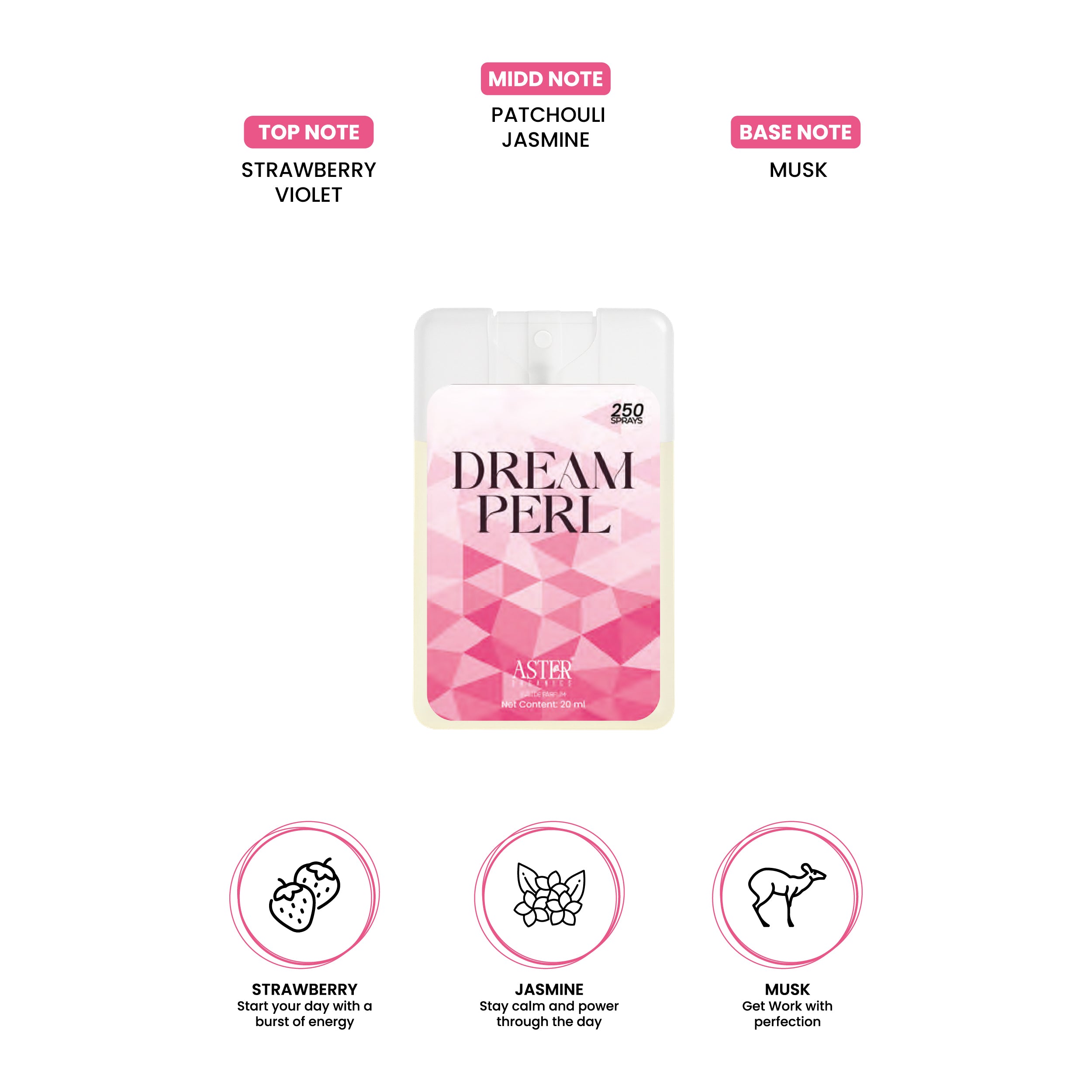 Dream Perl Pocket Perfume for Woman 20ml