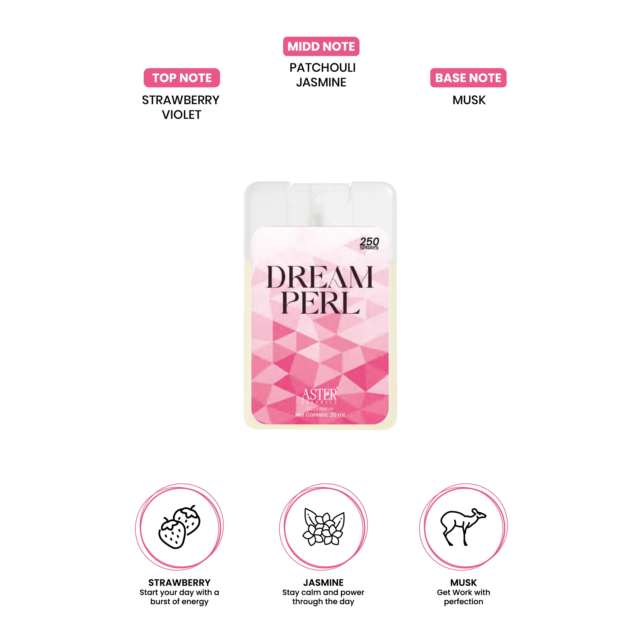 Dream Perl Pocket Perfume for Woman 20ml