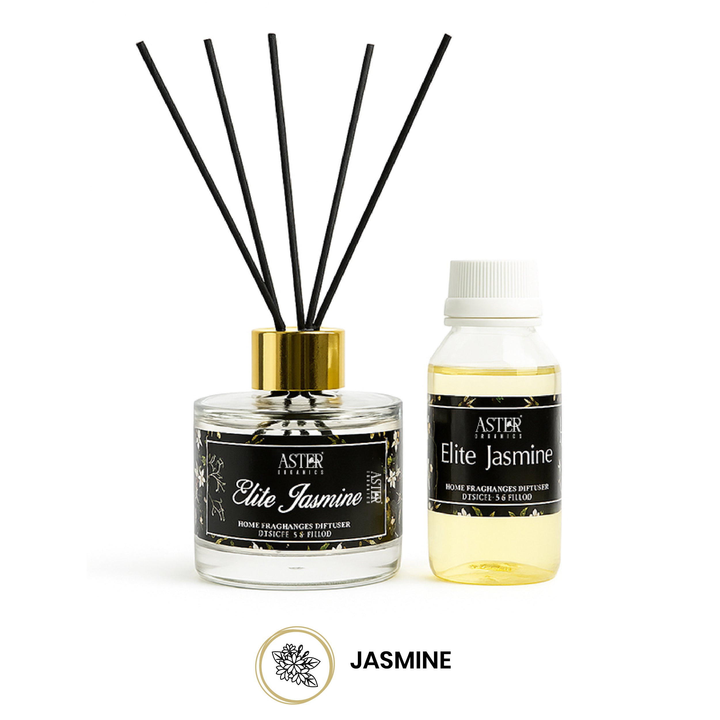 Elite Jasmine Reed Diffuser Set