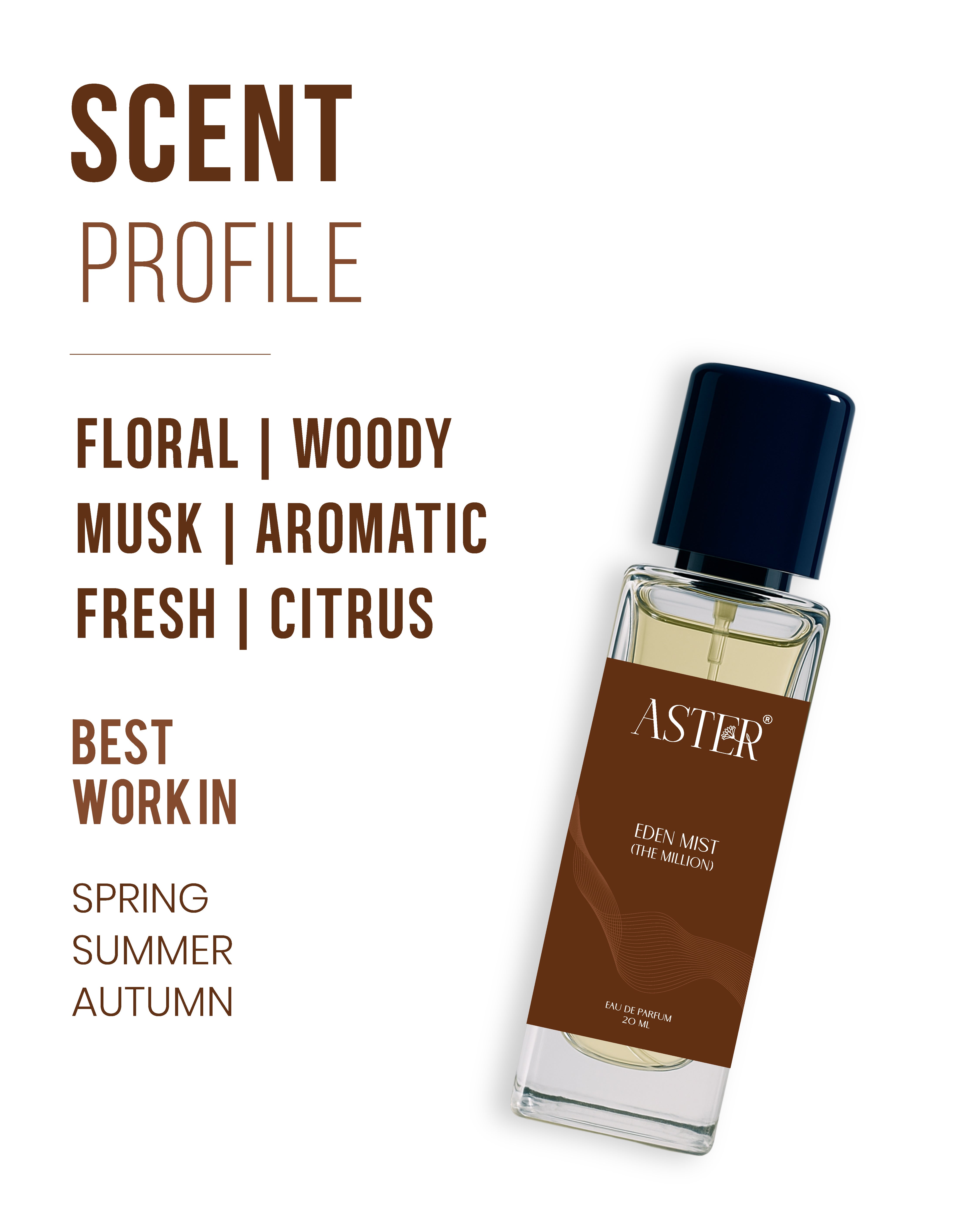 Eden Mist EDP for Men 20ml bottle