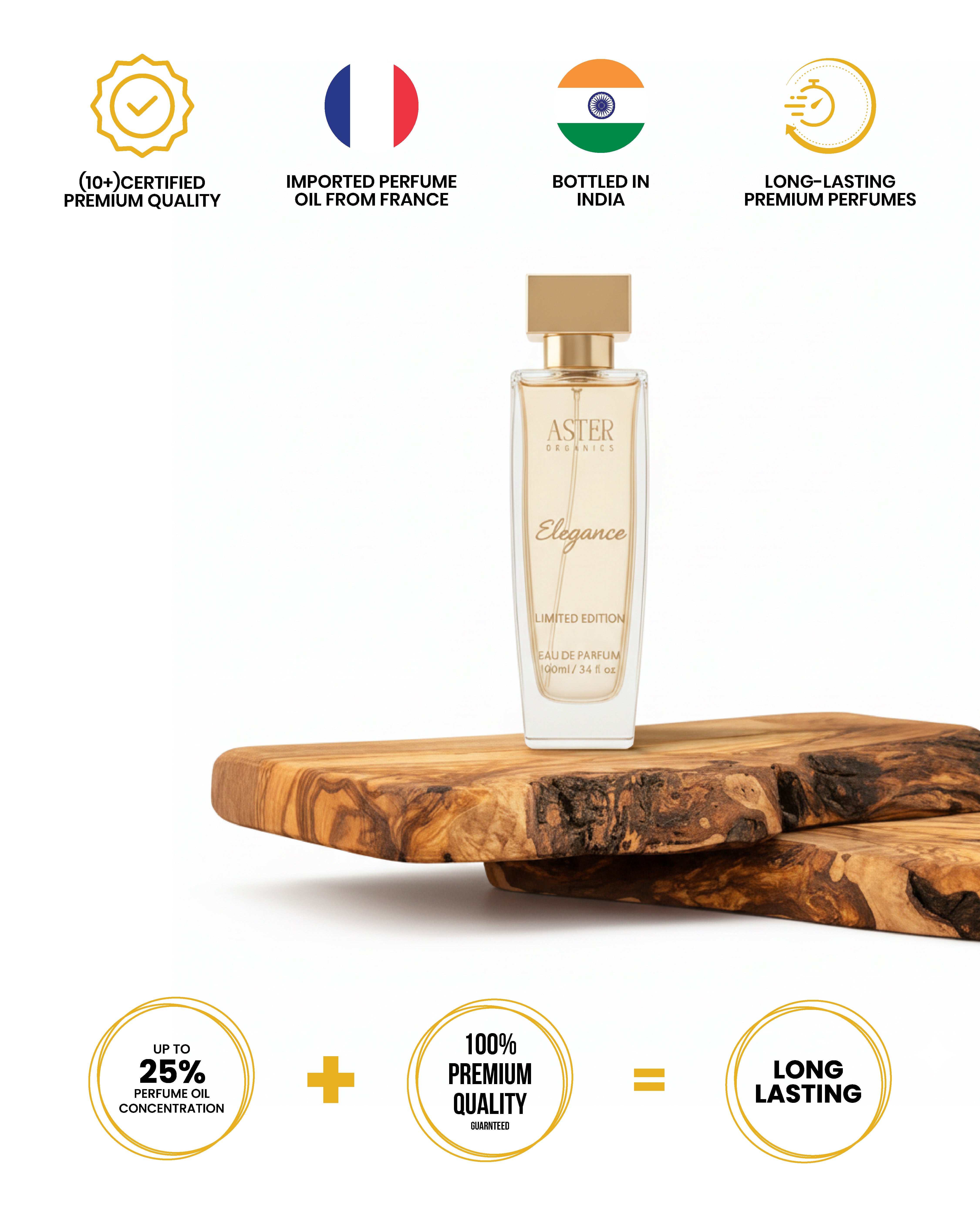 Elegance EDP for Woman 100ml perfume bottle