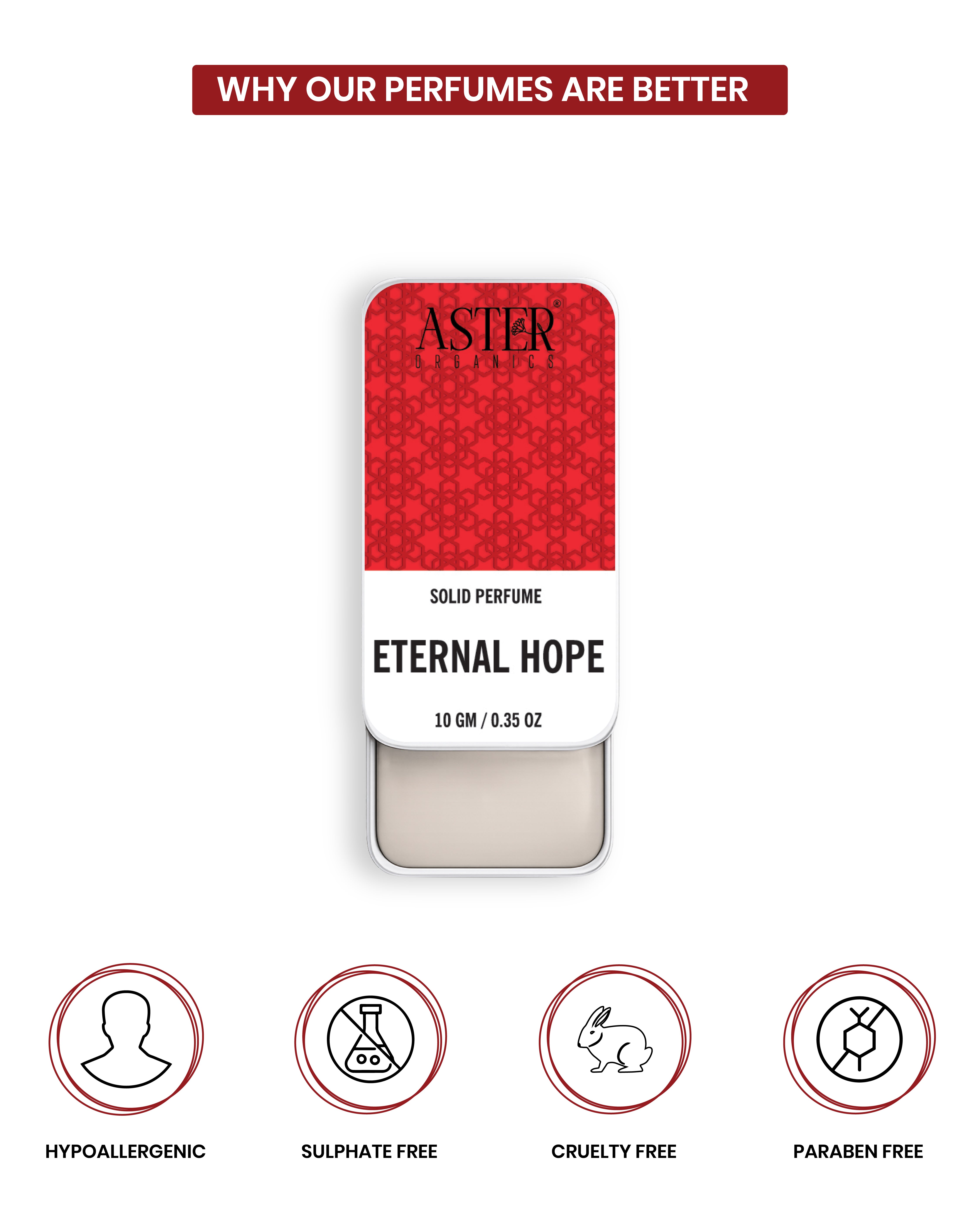 Eternal Hope solid perfume compact for women