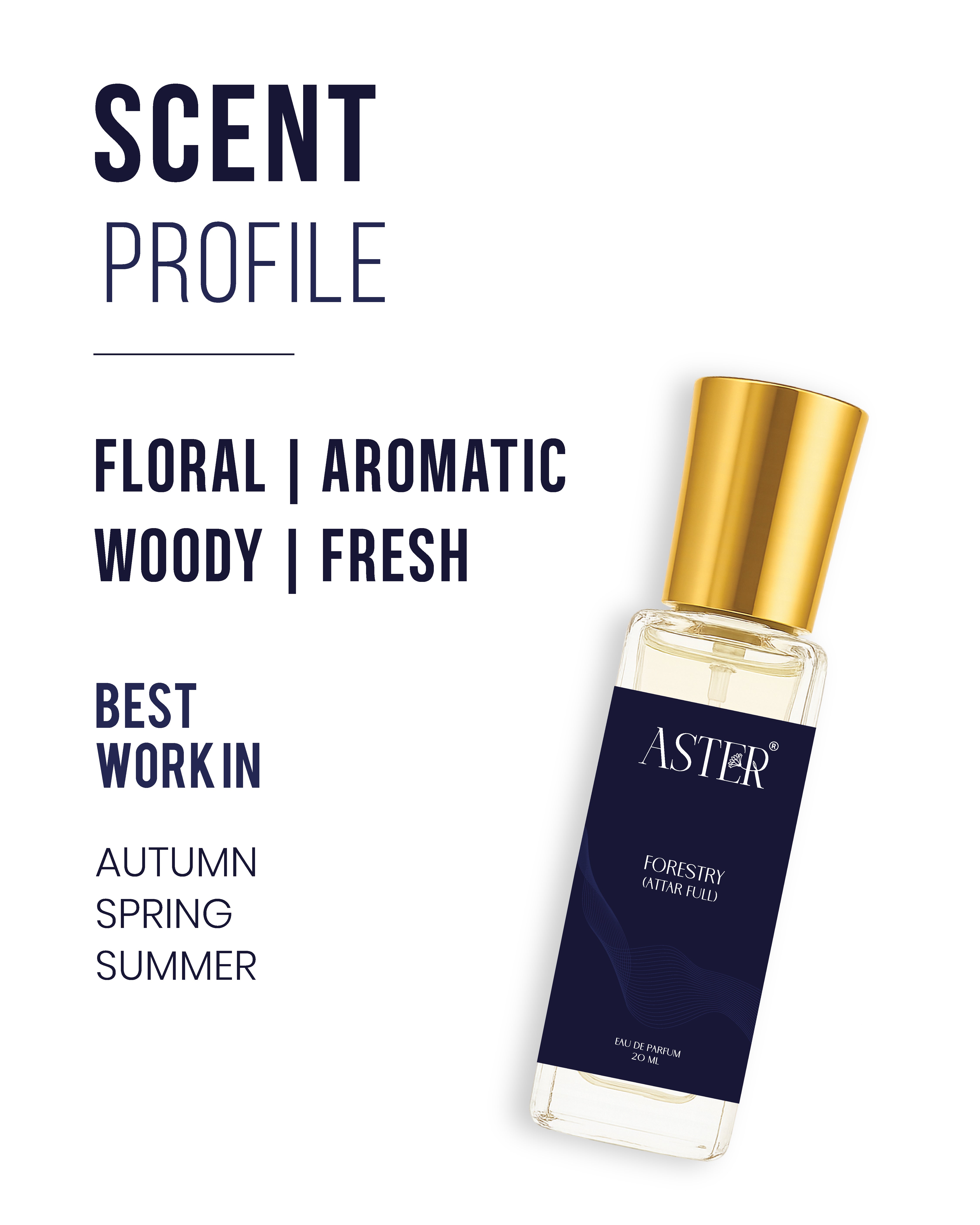 Forestry EDP unisex fragrance, 20ml bottle