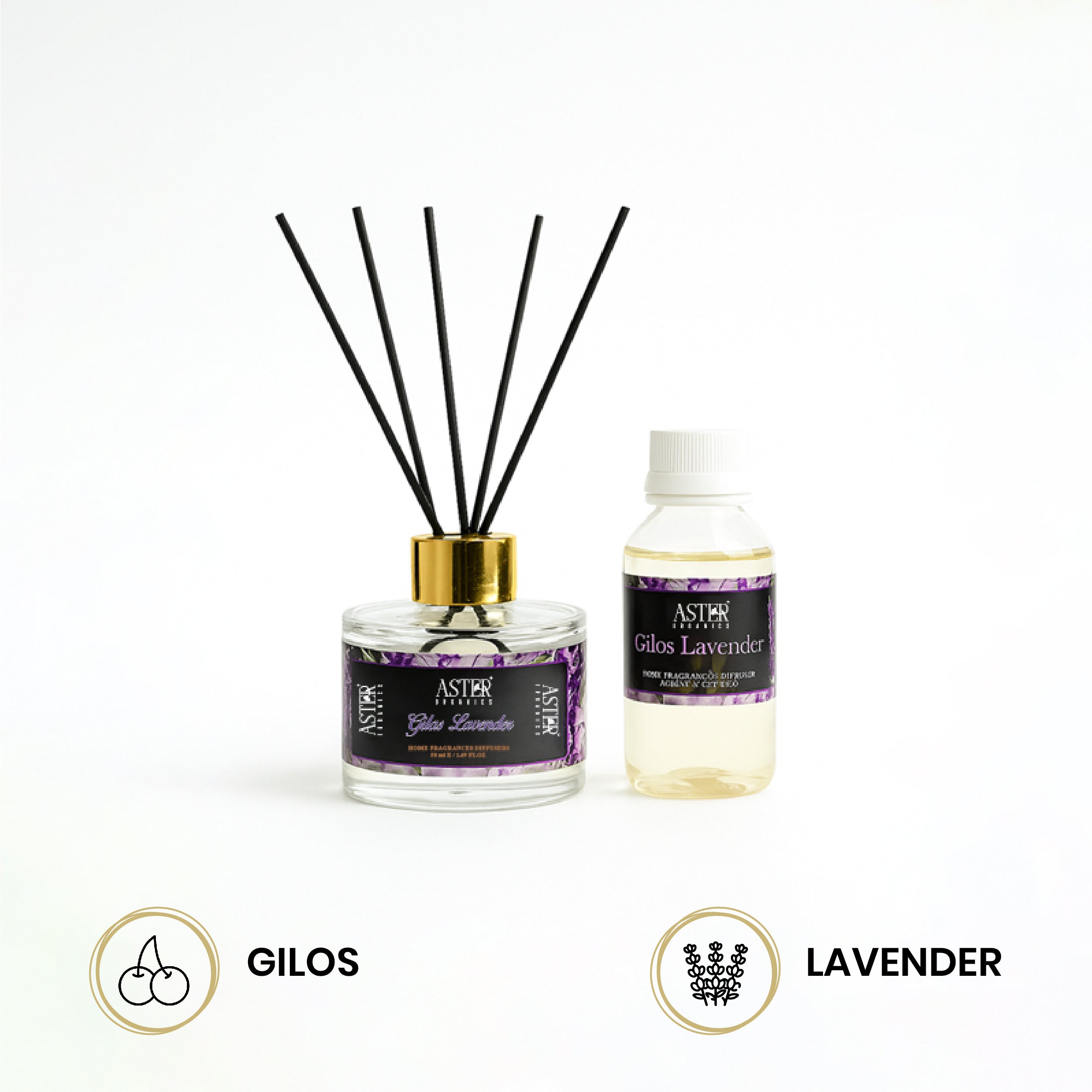 Gilo Lavender Reed Diffuser Set