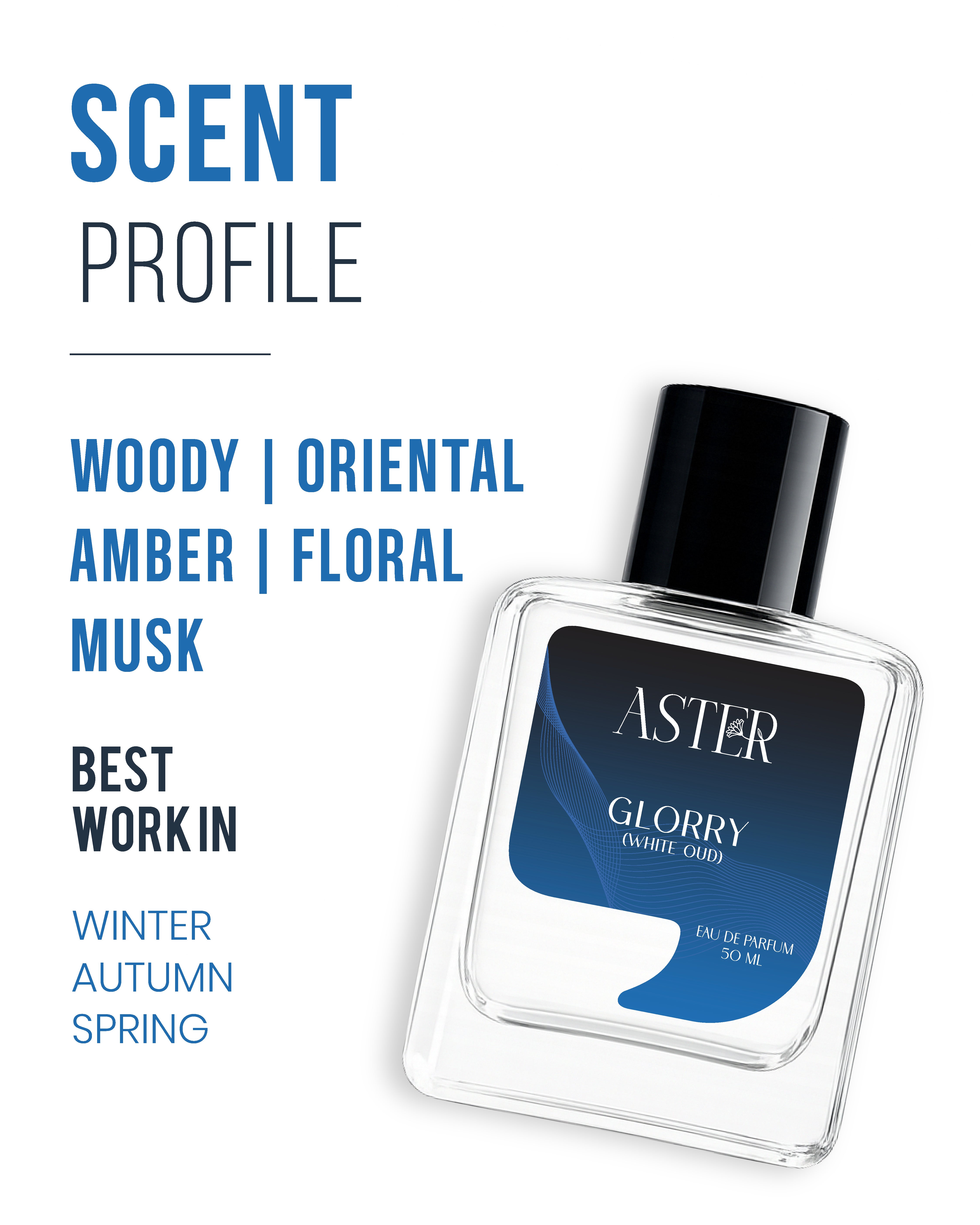 Glory (White Oud) EDP for Oud 50ml